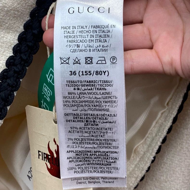Gucci Gucci Size 36 New beige embroidered double G gold buckle t Size US XXS / EU 40 - 5 Thumbnail