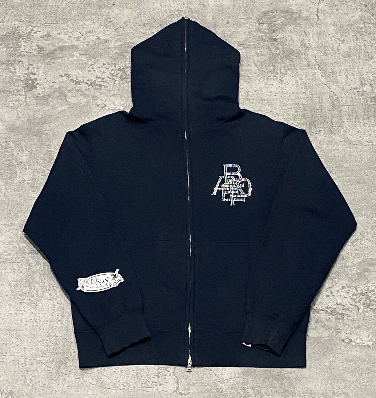 Bape Bape Swarovski Full Zip Hoodie Navy Size US S / EU 44-46 / 1 - 1 Thumbnail