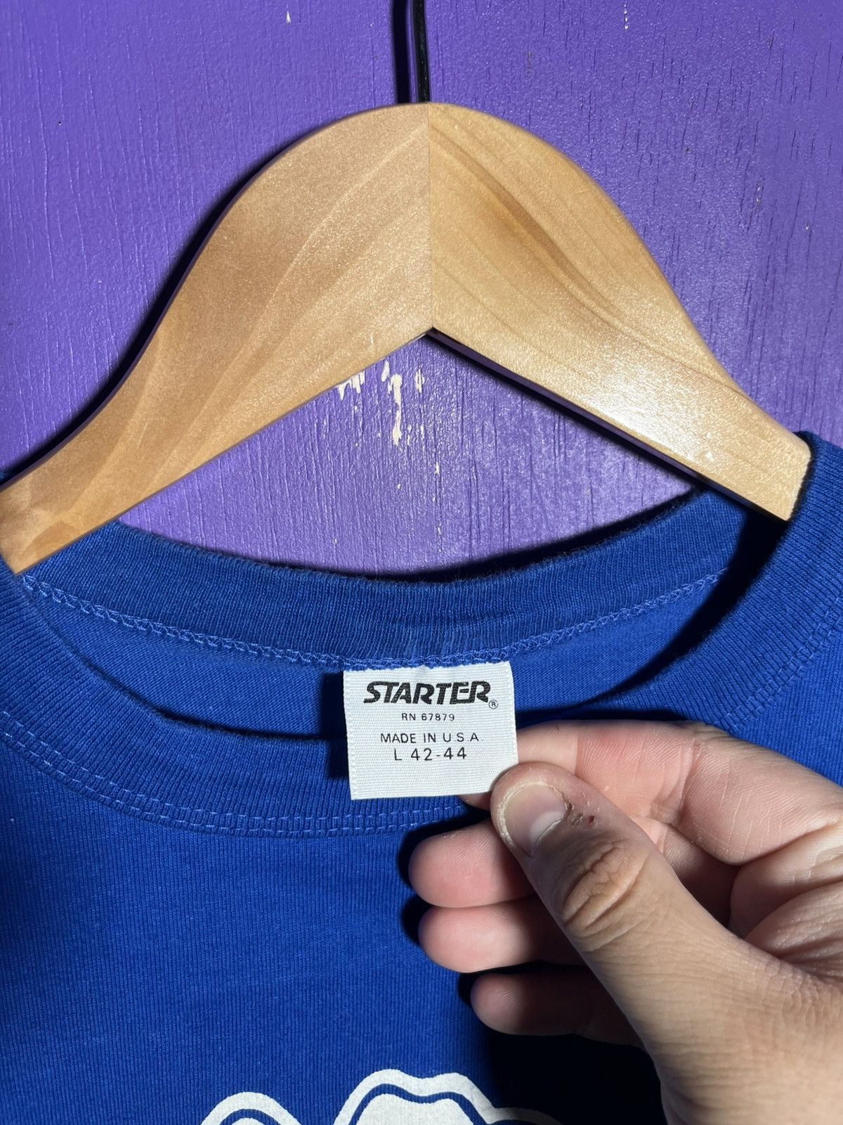 NBA × Starter × Vintage Vintage 80s Starter Dallas Mavericks logo t-shirt Size US M / EU 48-50 / 2 - 4 Thumbnail