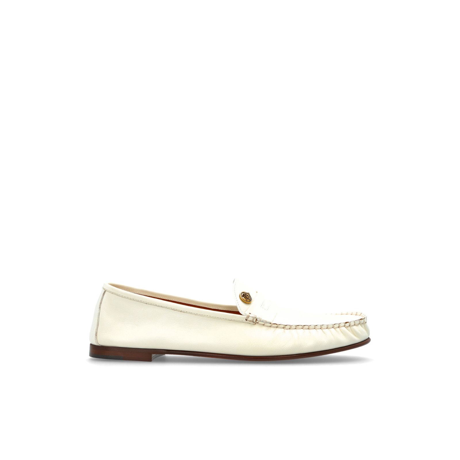 Versace VERSACE Guanto White Leather Loafers New & Authentic (Men's Size US 9.5 / EU 42-43 - 1 Thumbnail