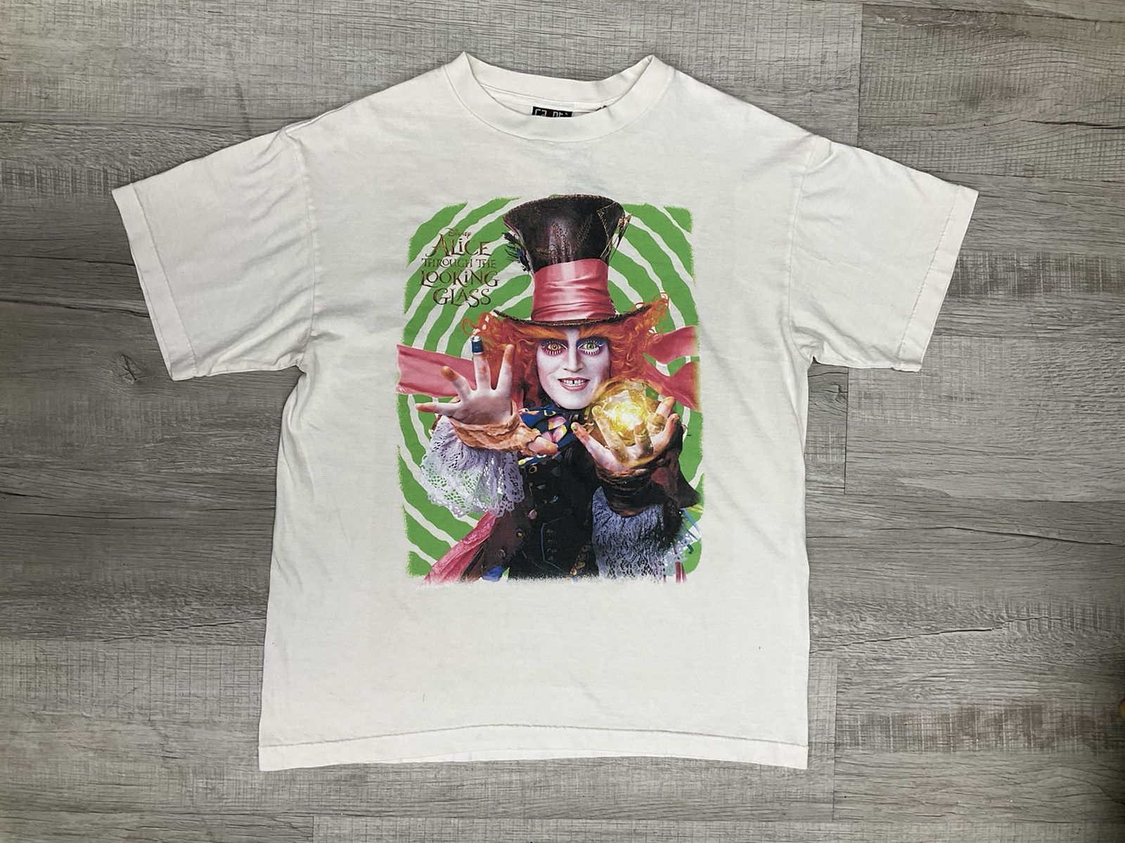image of Saint Michael Alice Through The Looking Glass Tee in White, Men's (Size Large)