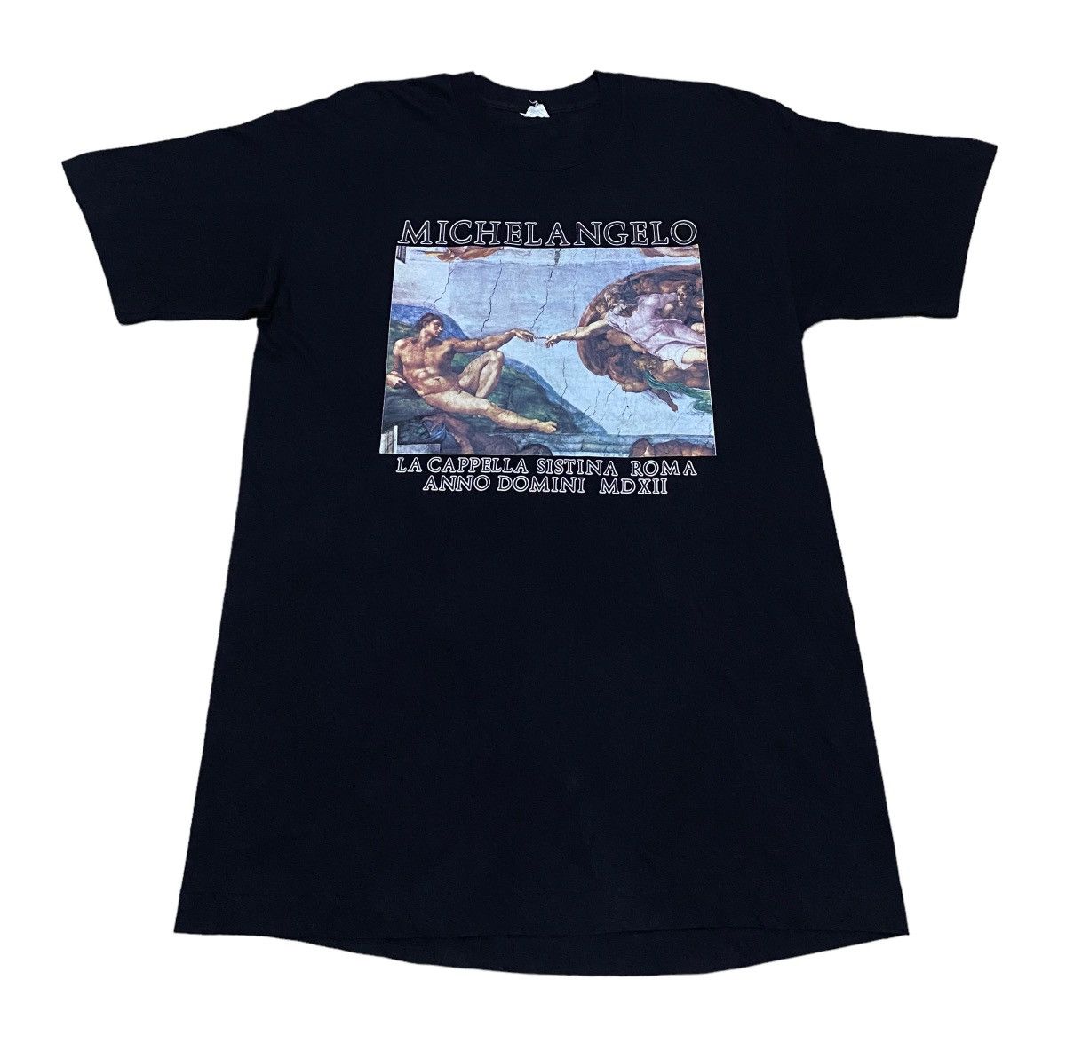 image of Very Design Vintage Art Michel Angelo T-Shirt 1990S in Black, Men's (Size Large)