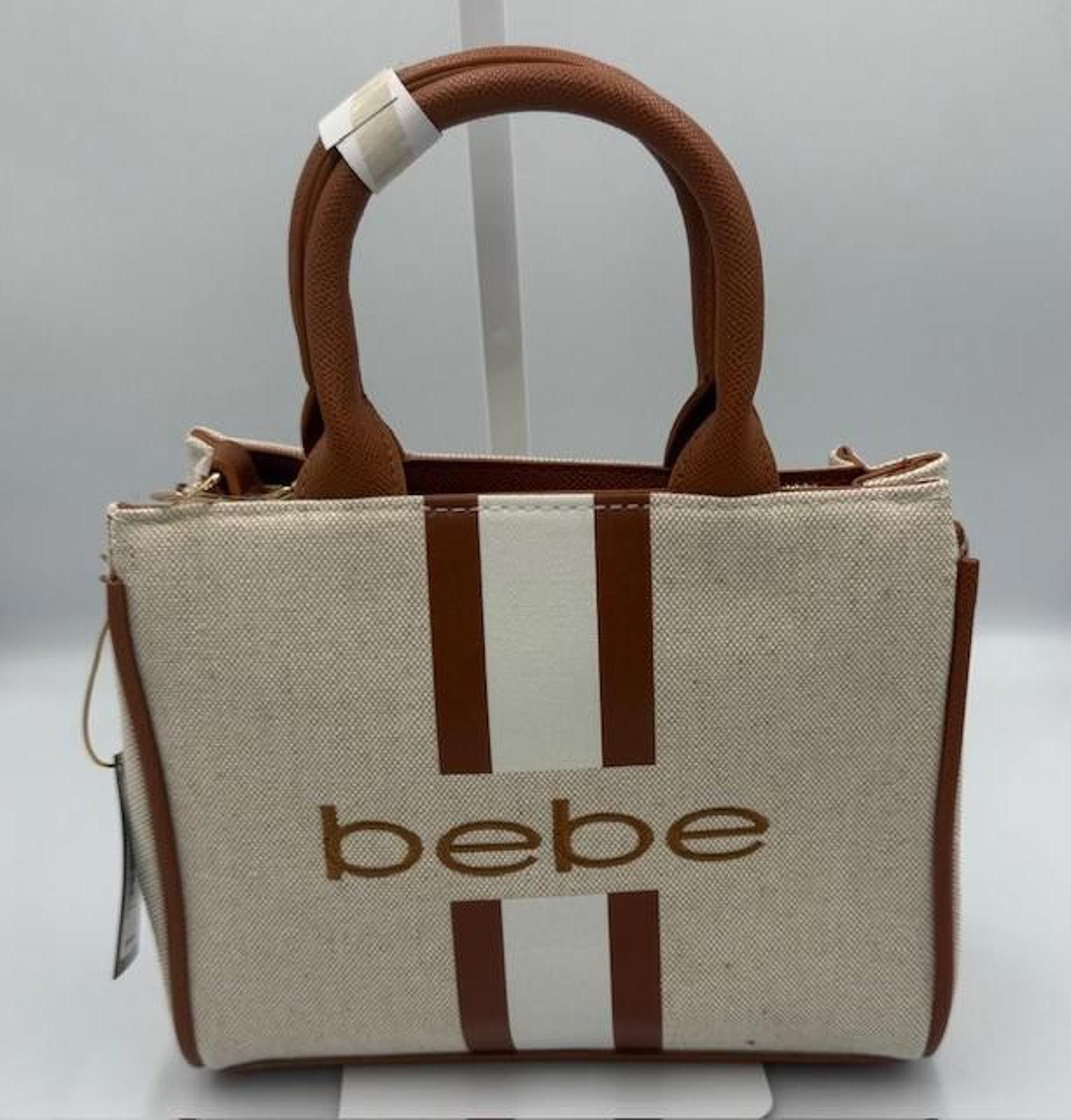 United Colors Of Benetton NWT Bebe Paisley Mini Canvas hand bag - Caramel color Size ONE SIZE - 1 Thumbnail