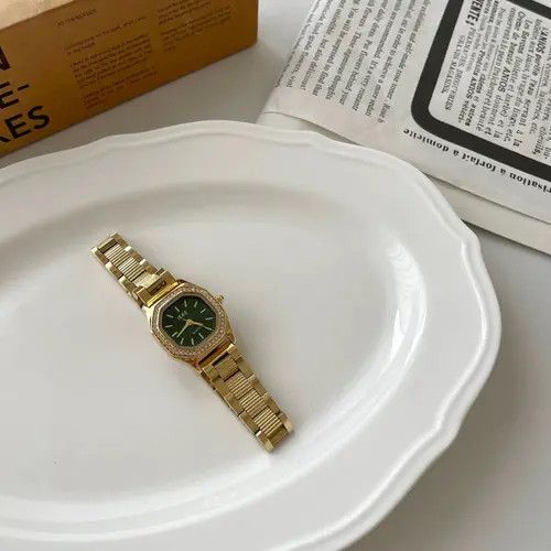 Jewelry Gold Octagon Face Women's Watch with Crystal Accents Size ONE SIZE - 8 Thumbnail