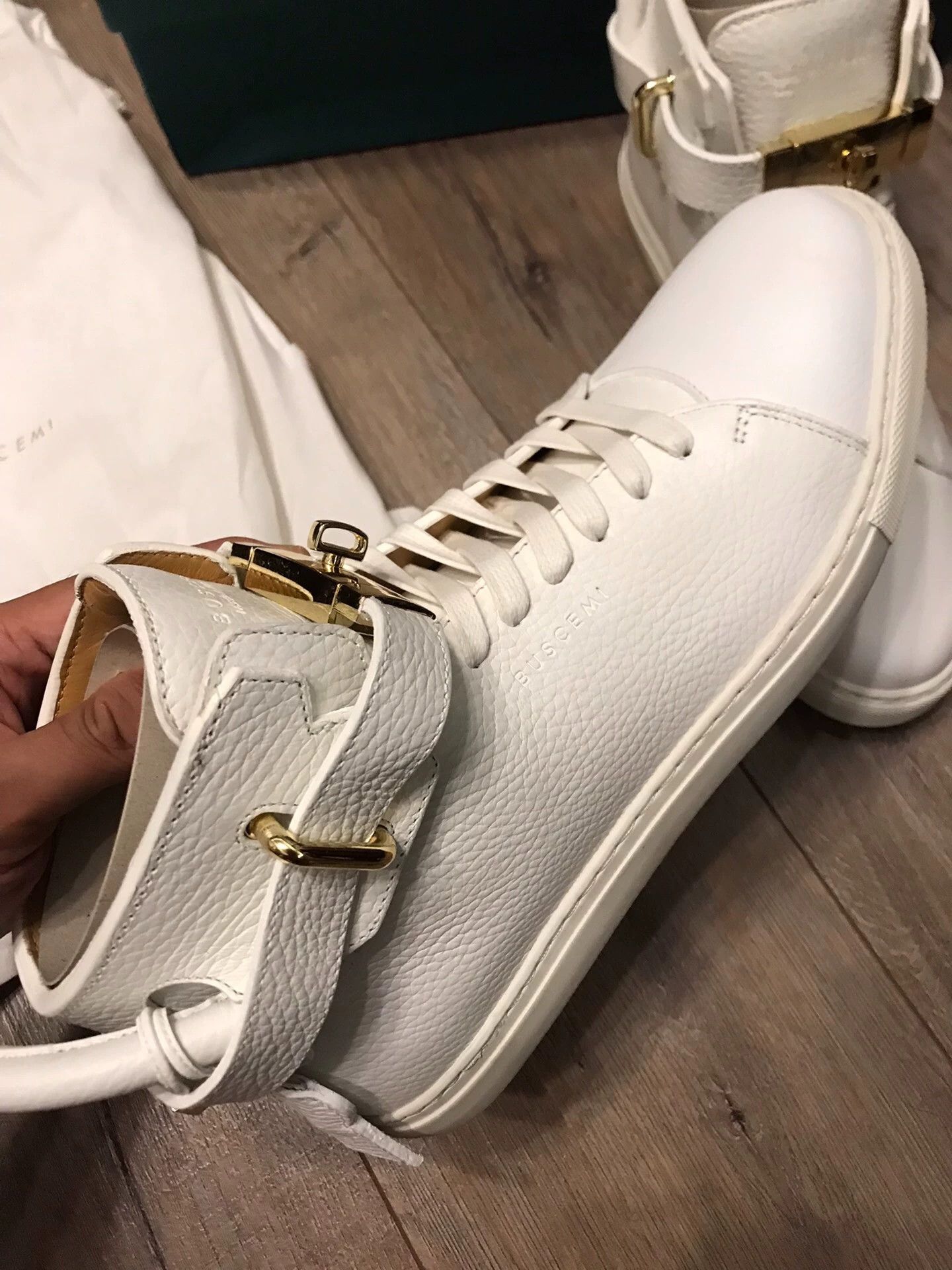 Buscemi Buscemi New 42 High-Top Leather Lock Casual Sneakers Size US 9 / EU 42 - 4 Thumbnail