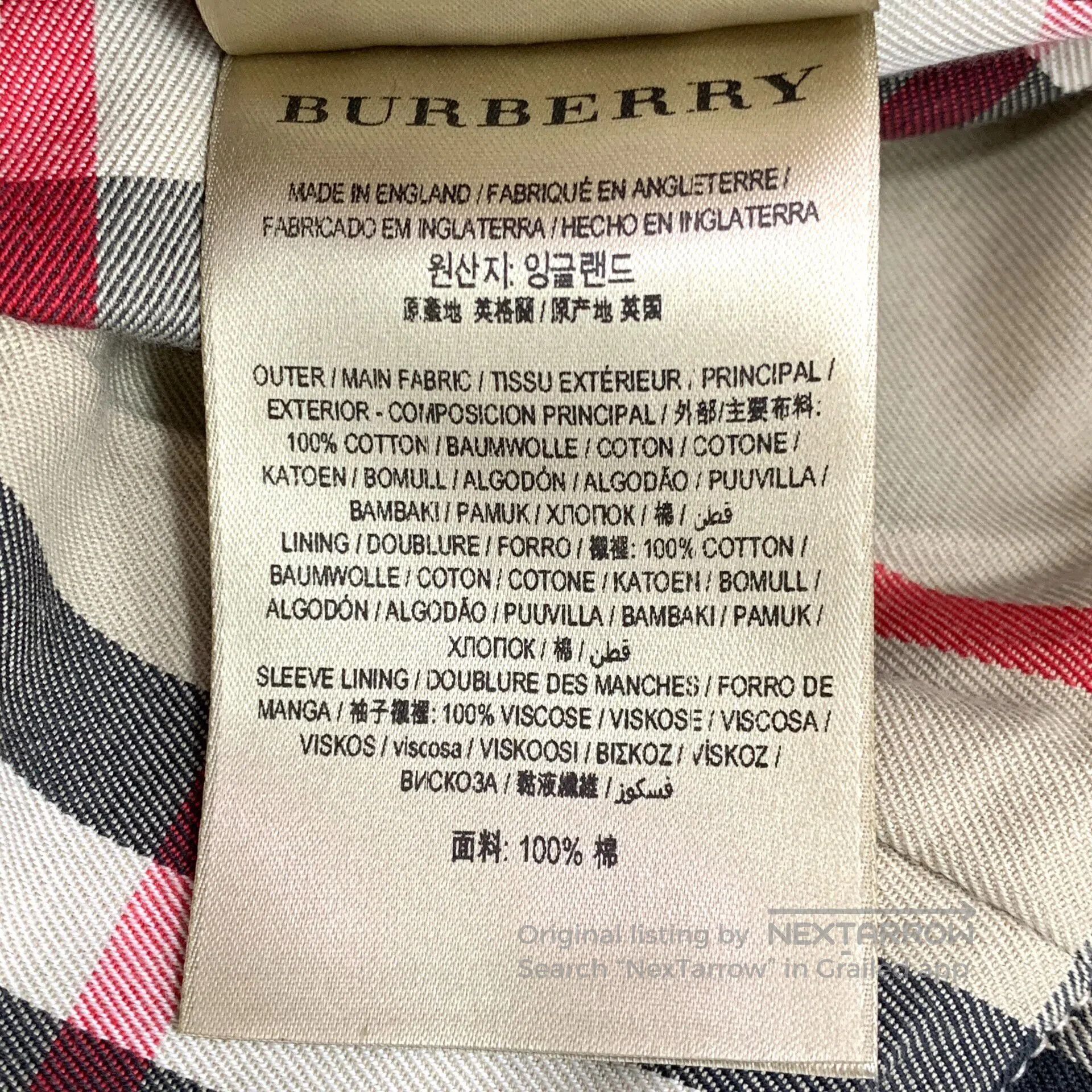Burberry Burberry Black Cotton Collar Double-breasted Long Sleeve B Size XS / US 0-2 / IT 36-38 - 7 Thumbnail