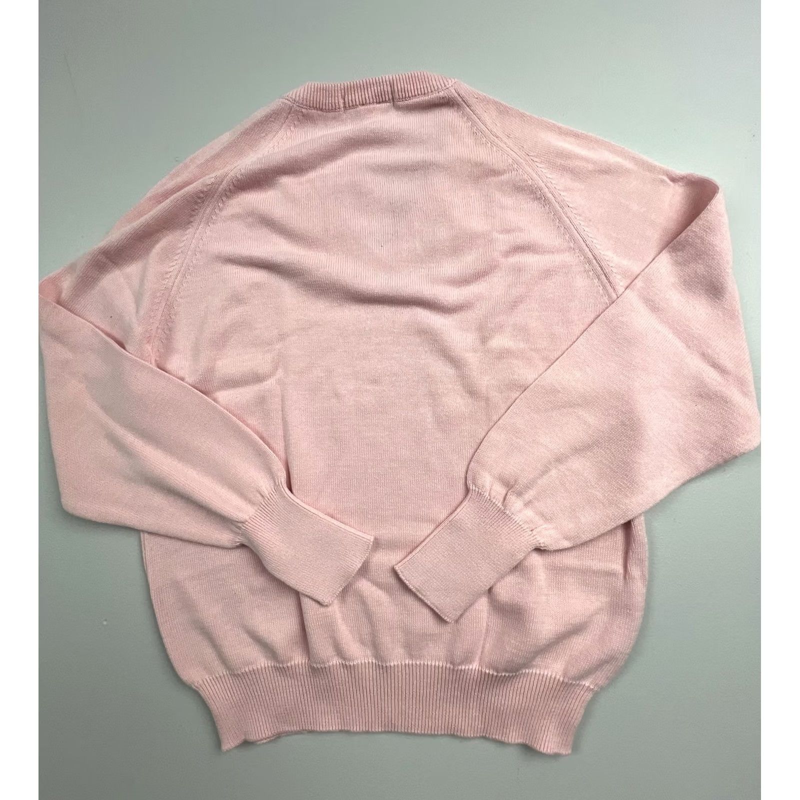 Vintage VINTAGE Izod Club Sweater Mens M Pink V-Neck Golf USA Shirt Size US M / EU 48-50 / 2 - 2 Thumbnail
