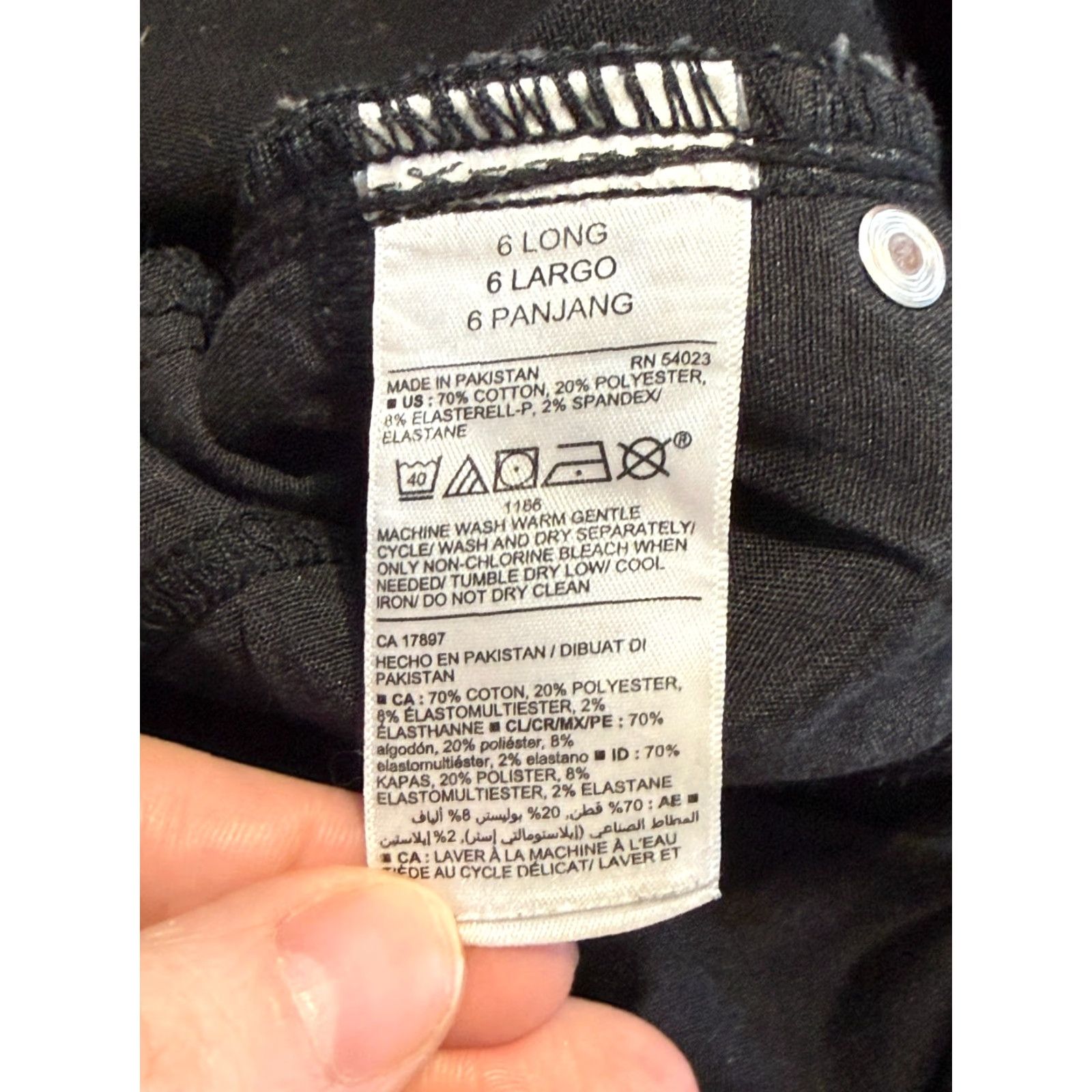 Old Navy Old Navy Jeans Womens Maternity 6 Long Black Skinny Jeans High Rise Pull On Mens? Size 28" / US 6 / IT 42 - 6 Thumbnail