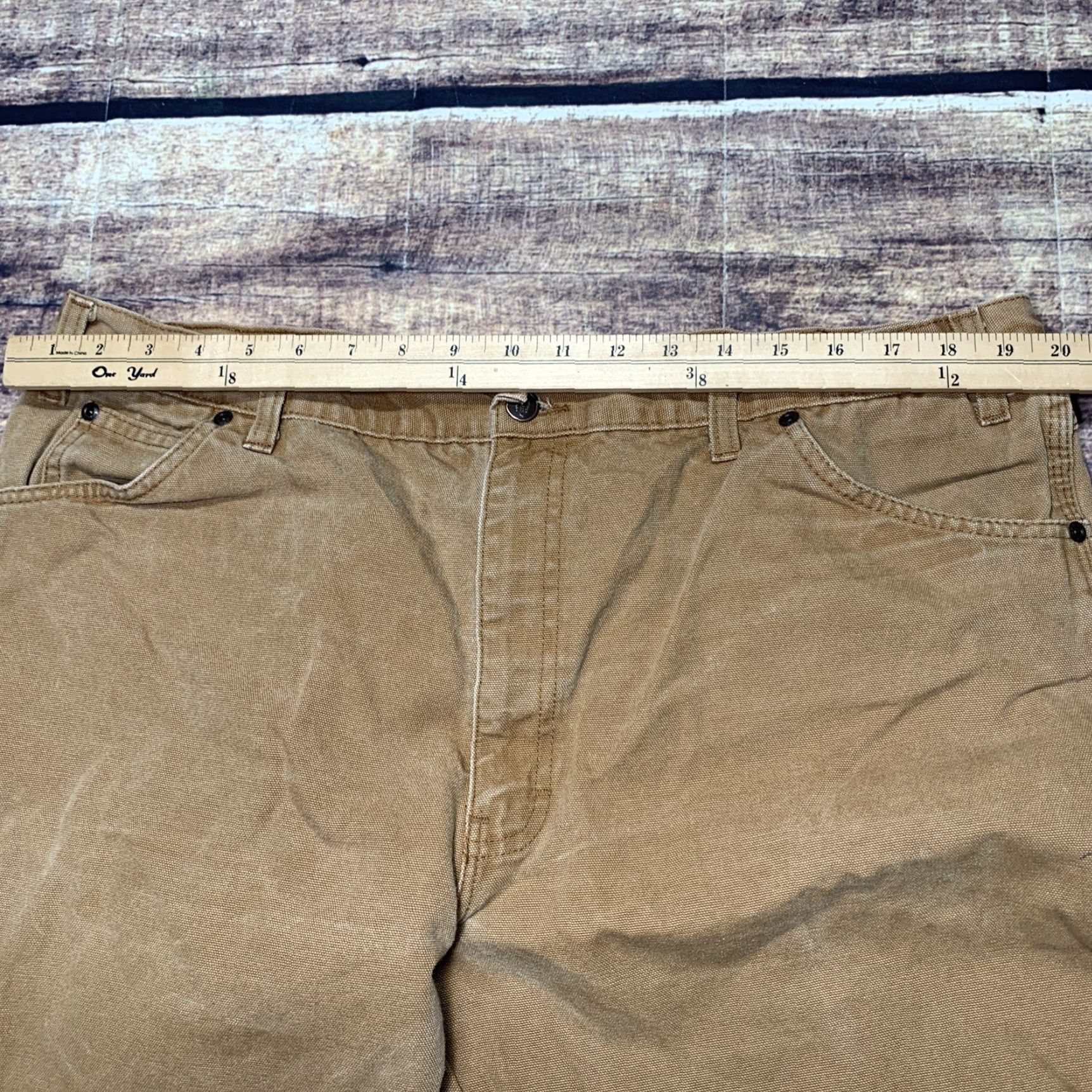 Dickies DICKIES Carpenter Pants Jeans Brown Duck Mens Size 40 x 28.5 Work Construction Pants Shoes? Size US 40 / EU 56 - 5 Thumbnail