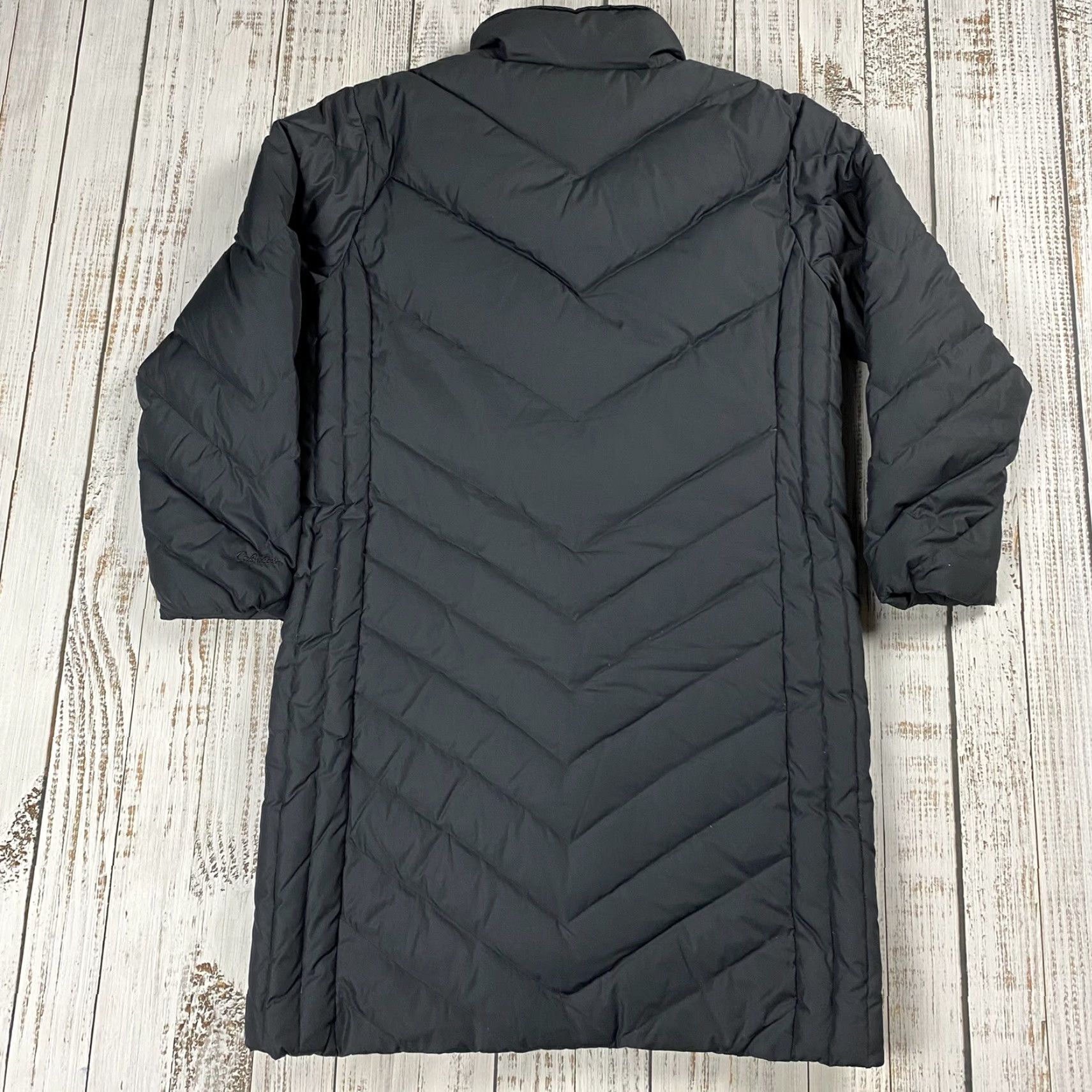 Vintage Cabela's Goose Down Women's Parka L Black Full Zip Hooded Winter Coat Womens Size L / US 10 / IT 46 - 5 Thumbnail