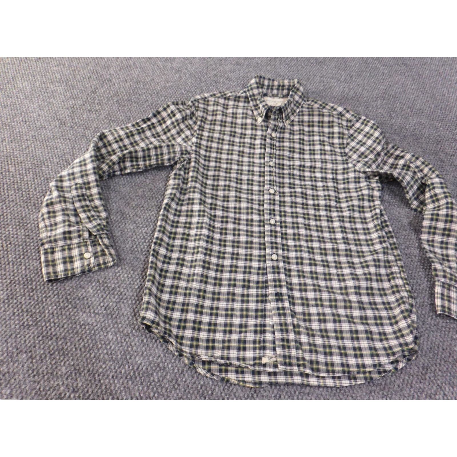 Ralph Lauren Denim & Supply Ralph Lauren Shirt Mens Small Green Plaid Button Up Retro Spirit Collection Button-Down Collar Knit Cotton Regular Short Sleeve? Size US S / EU 44-46 / 1 - 3 Thumbnail