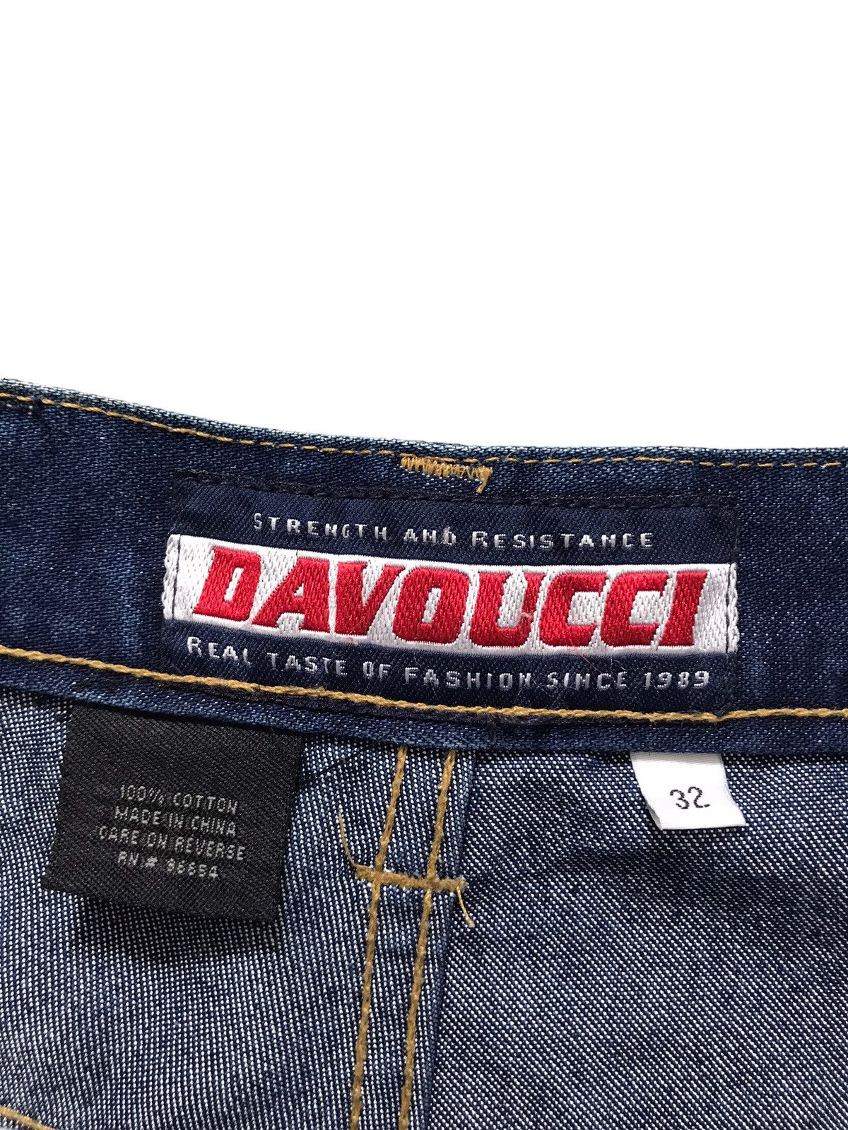 JNCO Davoucci Hiphop Baggy Relaxed Loose Blue Shine Denim Jeans Size US 32 / EU 48 - 9 Thumbnail
