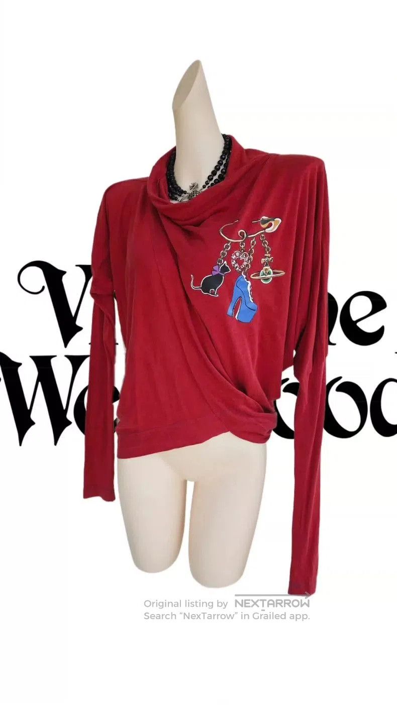 Vivienne Westwood Vivienne Westwood Red Asymmetric Top. Size US M / EU 48-50 / 2 - 3 Thumbnail