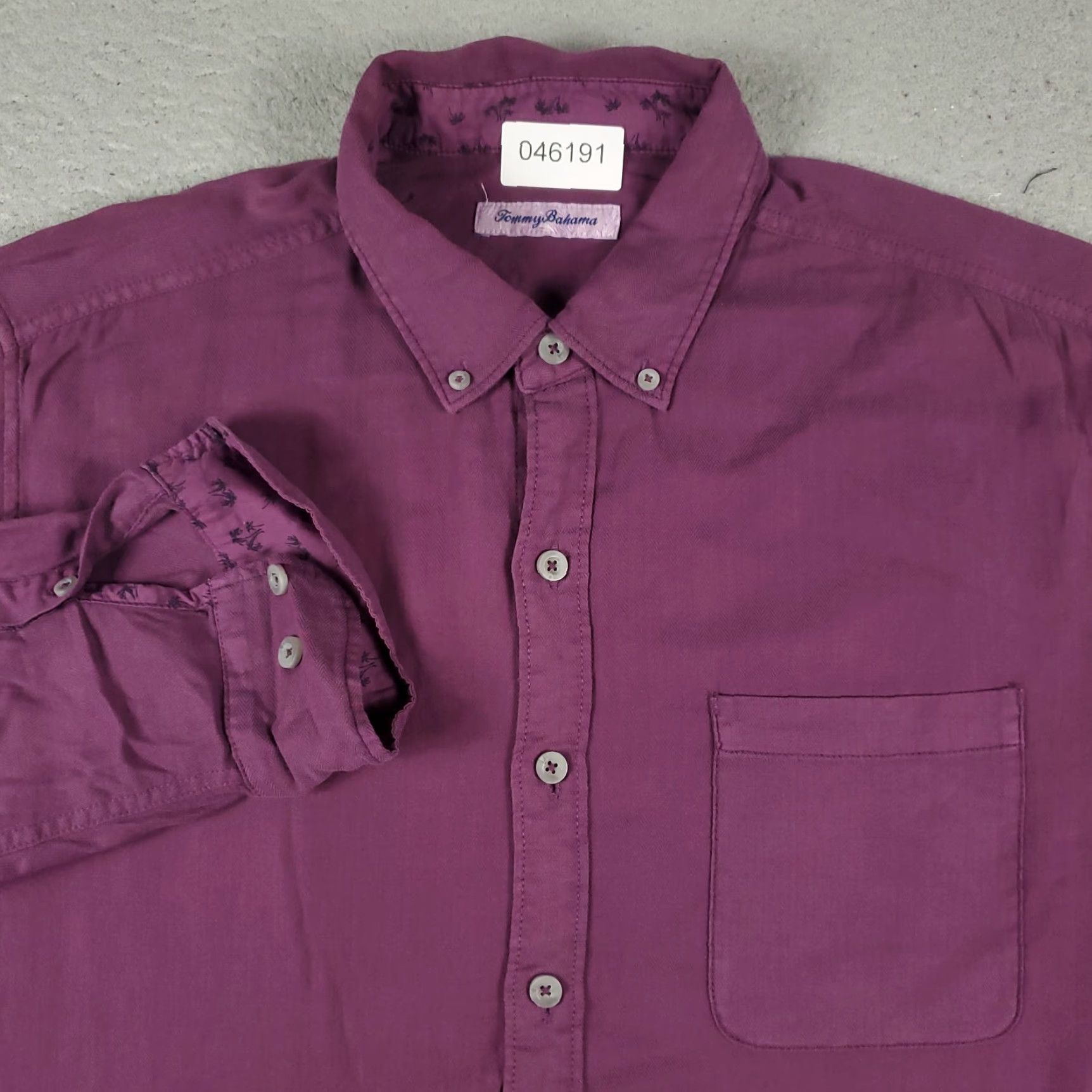 Tommy Bahama VINTAGE Tommy Bahama Shirt Mens Size Medium Purple Button-Up Long Sleeve Size US M / EU 48-50 / 2 - 2 Thumbnail