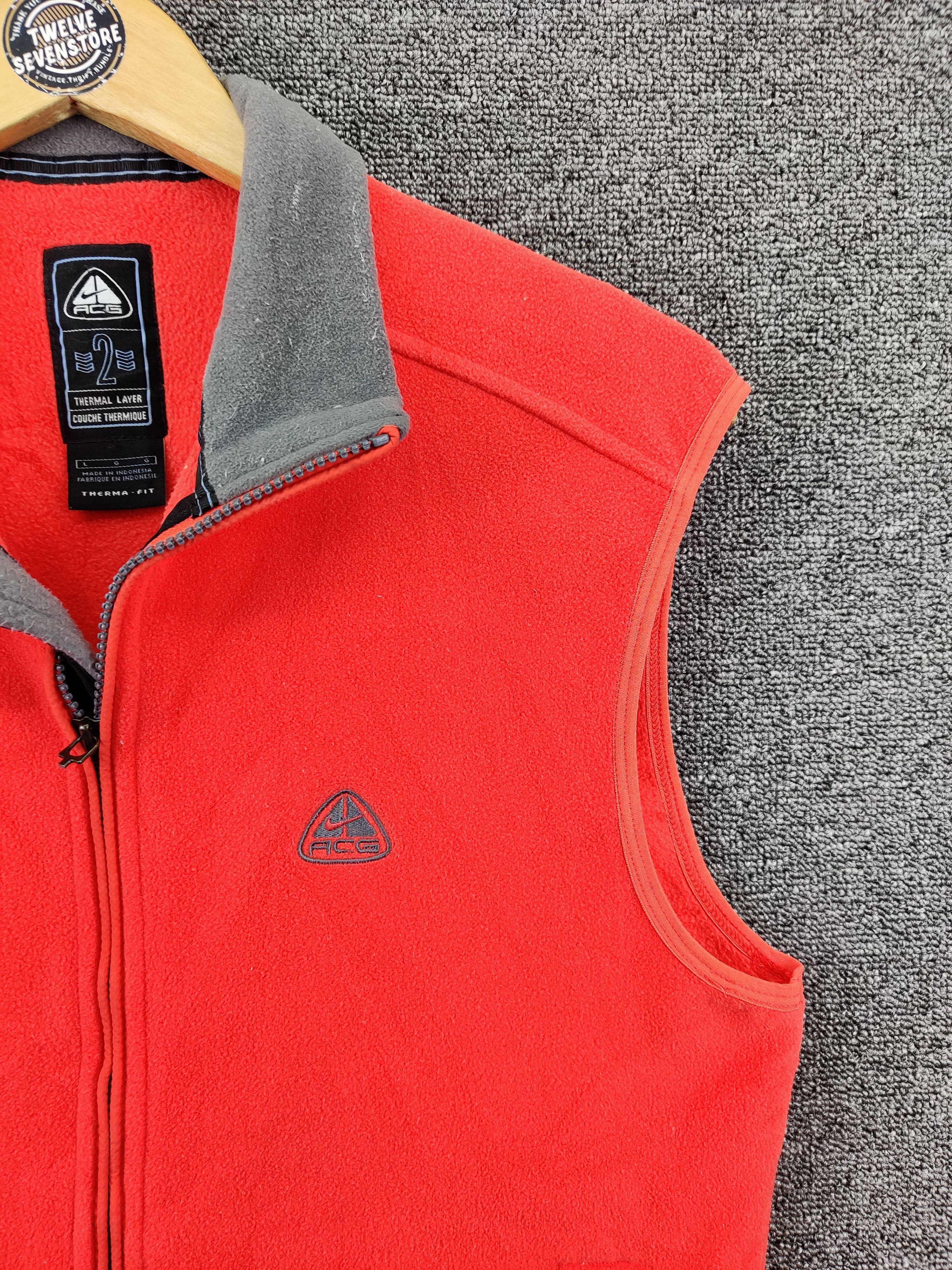 Nike Vintage Nike ACG Fleece Zip Up Vest Size US L / EU 52-54 / 3 - 3 Thumbnail