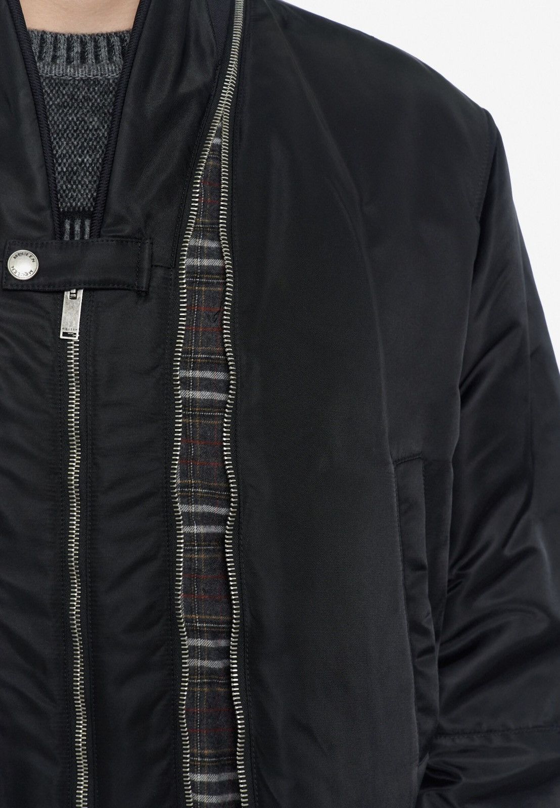 Alexander McQueen Alexander McQueen Black Nylon Double-Zip Bomber Size US XL / EU 56 / 4 - 2 Thumbnail