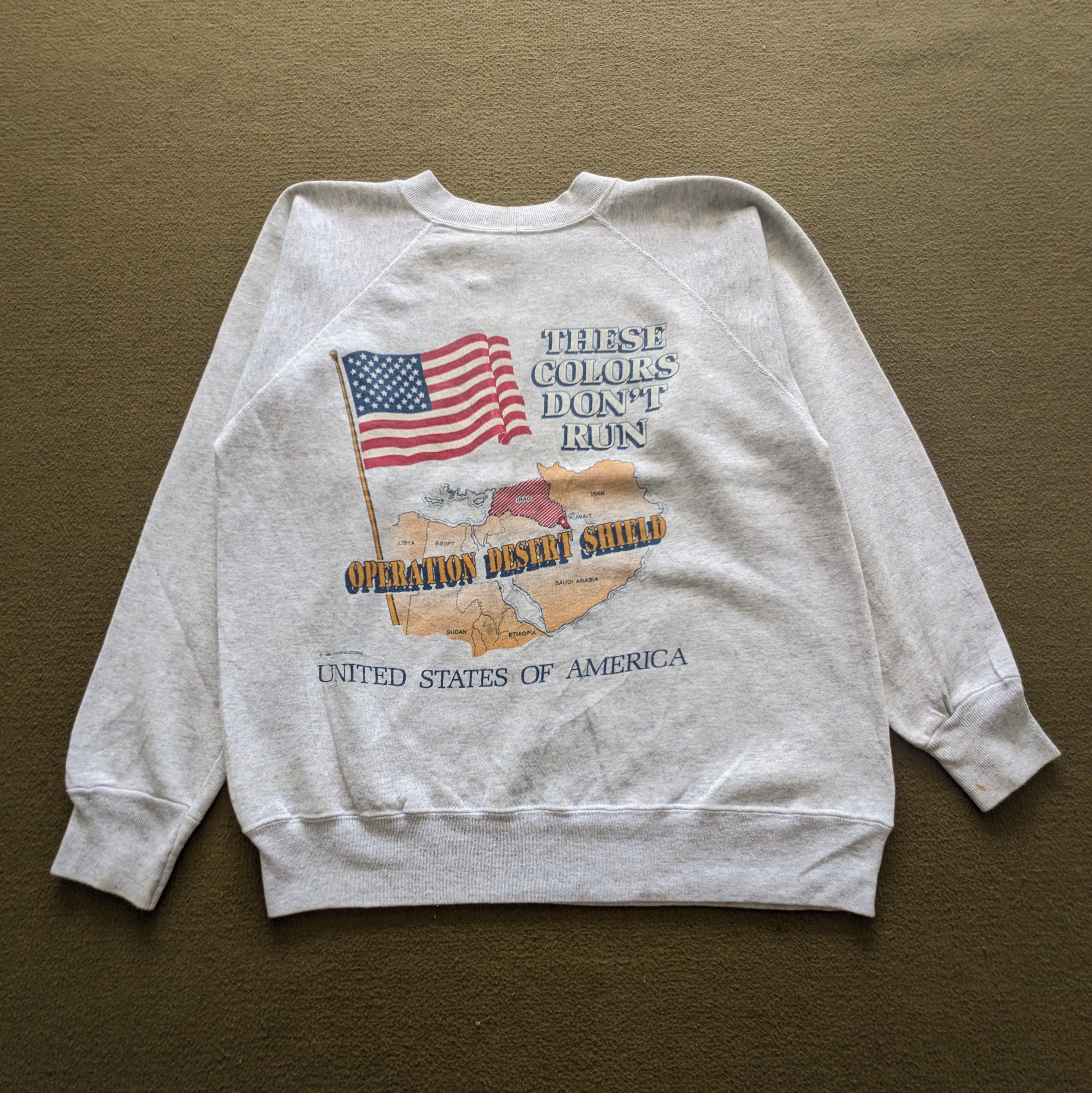 Vintage Vintage United State Of American Sweatshirt Size US M / EU 48-50 / 2 - 1 Thumbnail