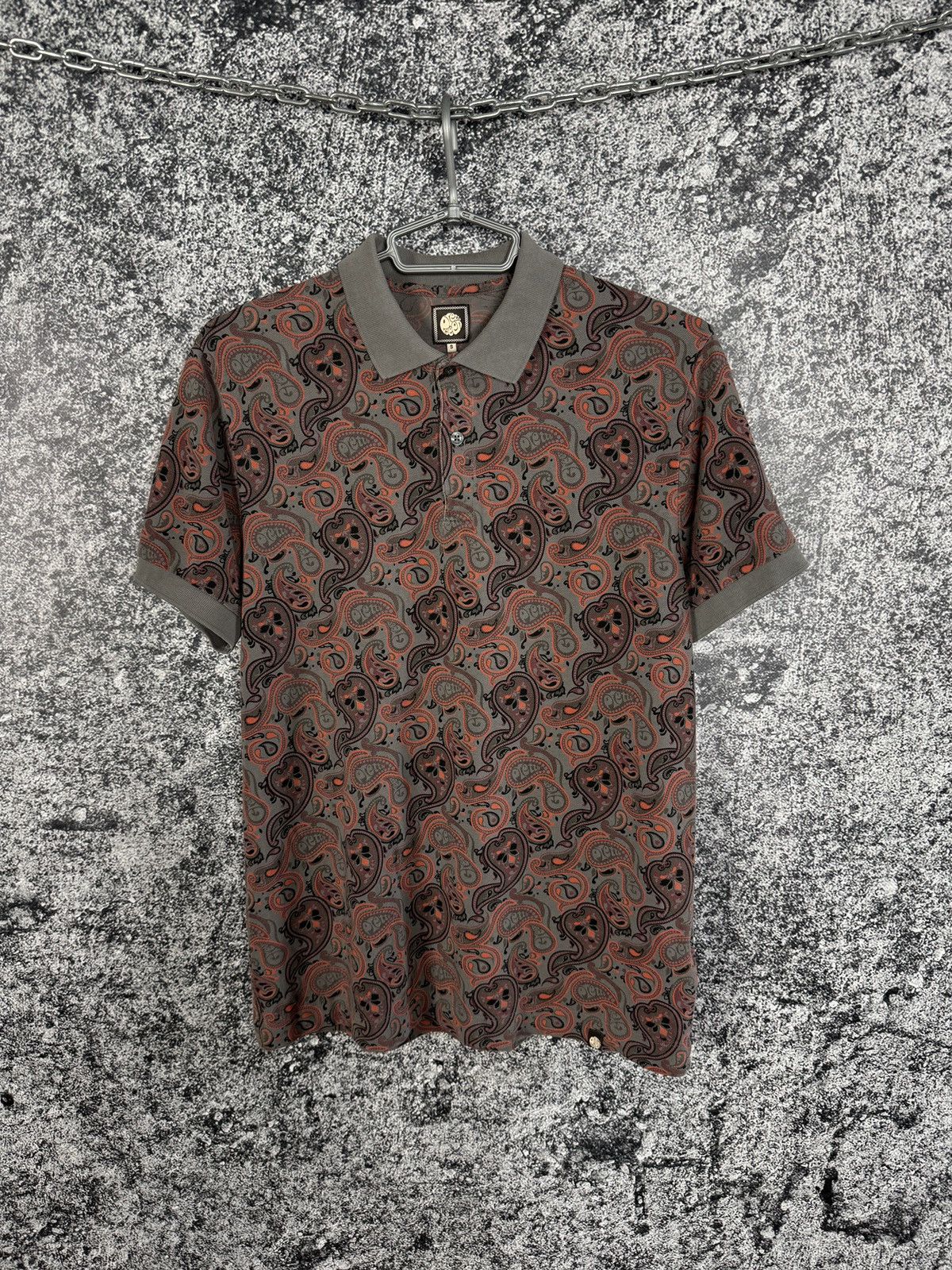Pretty Green Pretty Green Short Sleeve Polo Shirt Paisley Print Size S Size US S / EU 44-46 / 1 - 1 Thumbnail