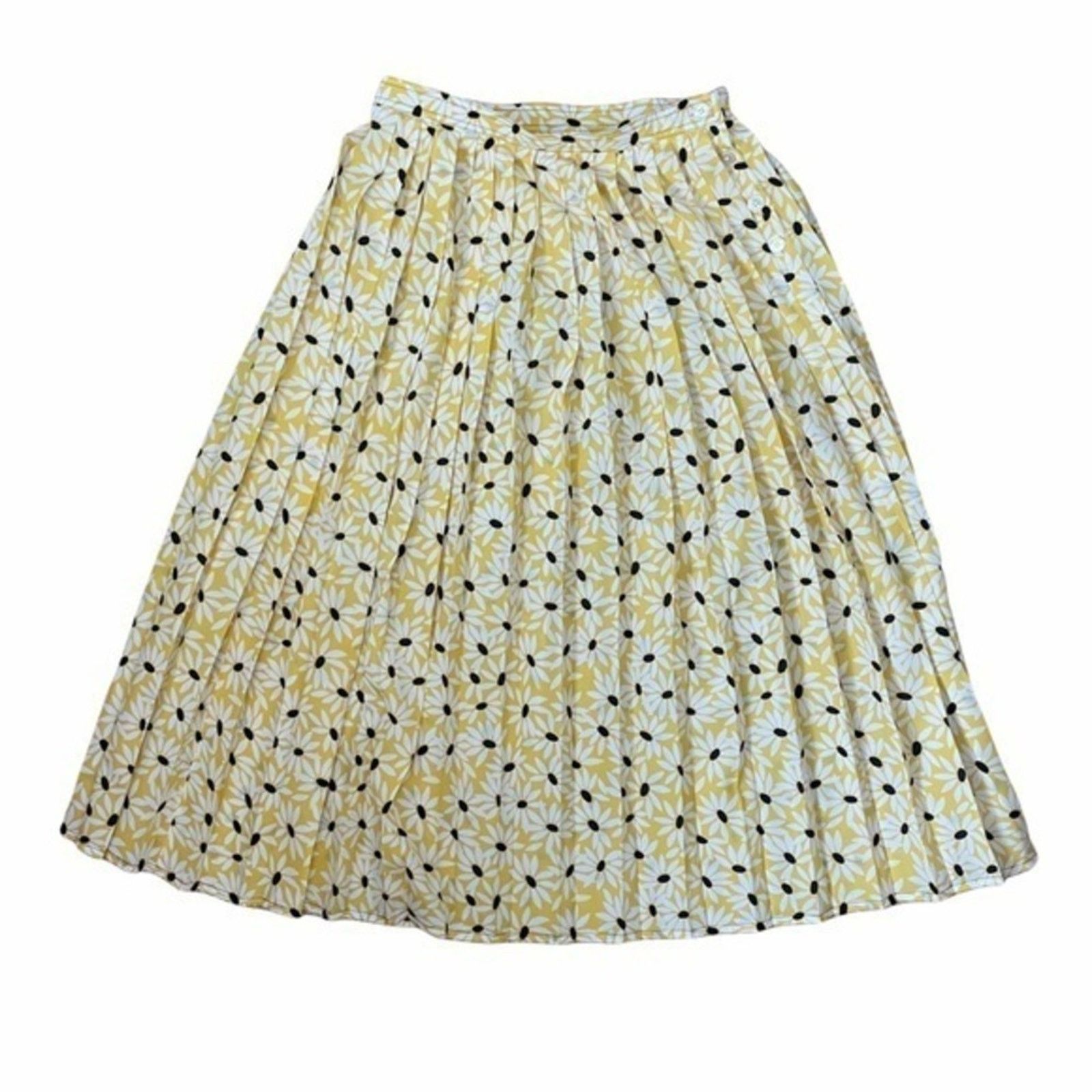 Jaeger × Vintage Vintage Jaeger London Yellow Floral 2-Piece Dress Size S / US 4 / IT 40 - 11 Thumbnail