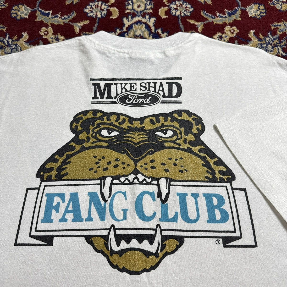 NFL Vintage 90s Jacksonville Jaguars Fang Club Football NFL tee Size US XL / EU 56 / 4 - 1 Thumbnail