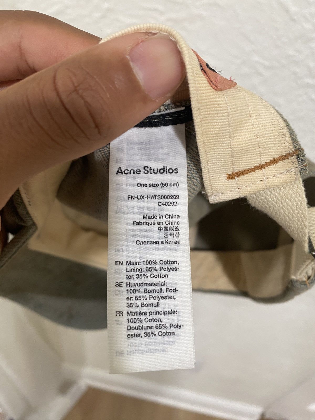 Acne Studios Acne Studios Penicillin Dyed Hat Size ONE SIZE - 8 Thumbnail