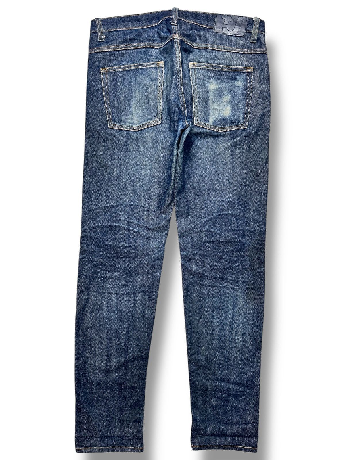 Jil Sander × Uniqlo Uniqlo +J Slim Fit Selvedge Japan Denim Jeans With Faded Size US 34 / EU 50 - 3 Thumbnail