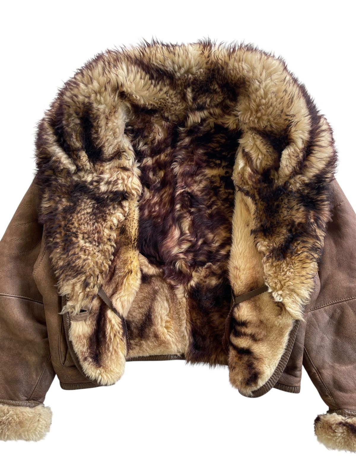 Vintage Vintage Sheepskin Real Fur Waist Jacket Size US M / EU 48-50 / 2 - 15 Thumbnail