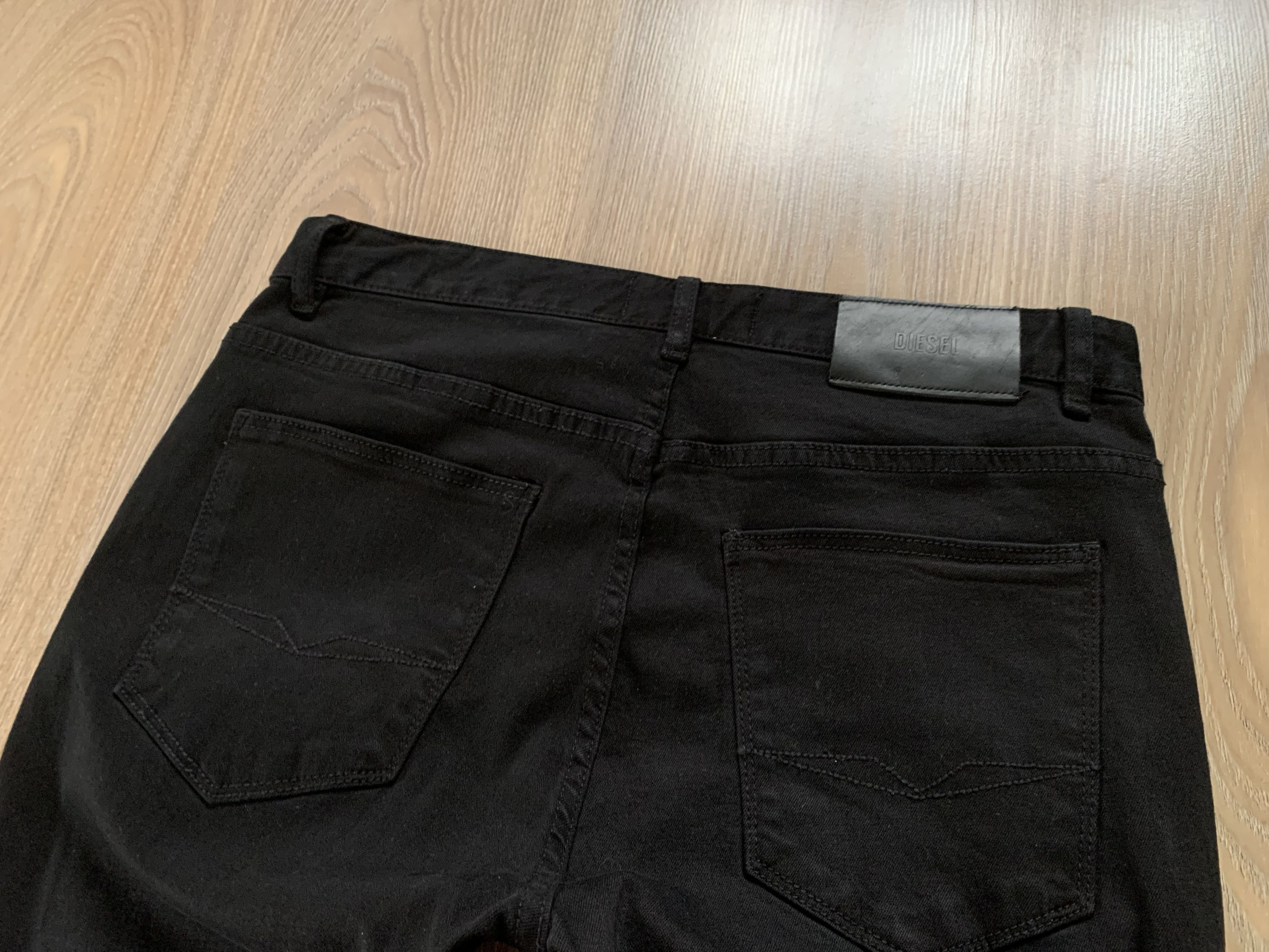 Diesel Diesel Straight Slim Black Jeans Size US 30 / EU 46 - 6 Thumbnail