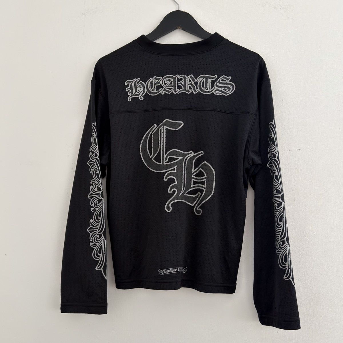 Chrome Hearts Chrome Hearts Black Mesh Long Sleeve Jersey Size US XS / EU 42 / 0 - 2 Thumbnail