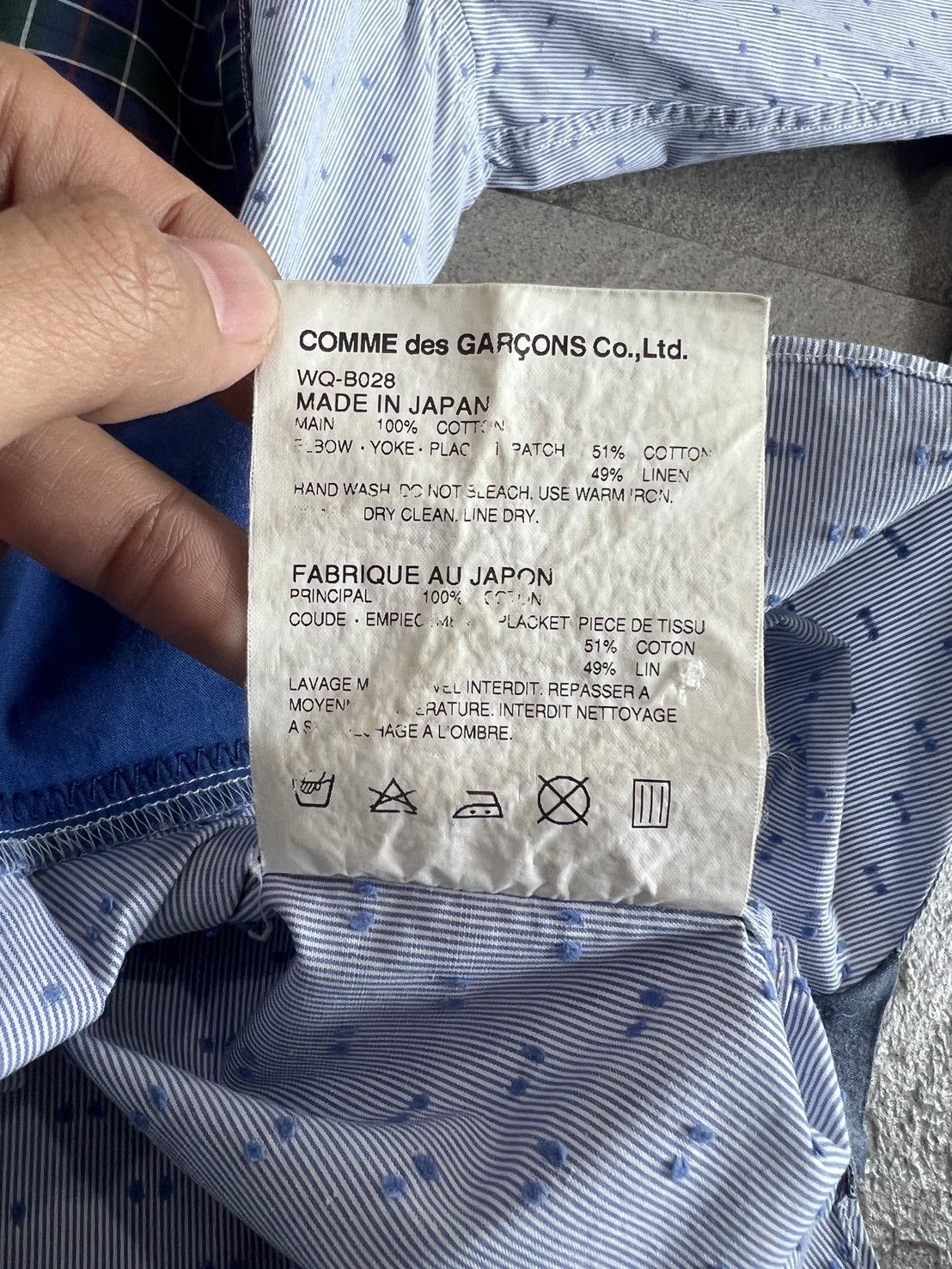 Junya Watanabe Junya Watanabe Comme des Garçons MAN patchwork shirt Size US S / EU 44-46 / 1 - 6 Thumbnail