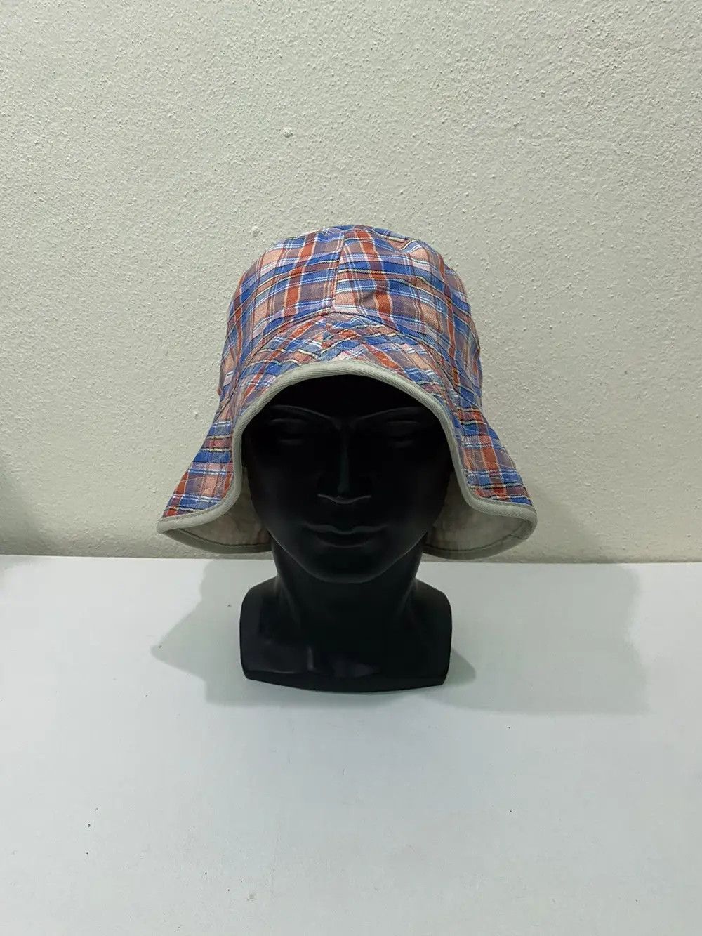 Japanese Brand × Vintage Japanese Brand Plaid Tartan Bucket Hat Size ONE SIZE - 2 Thumbnail