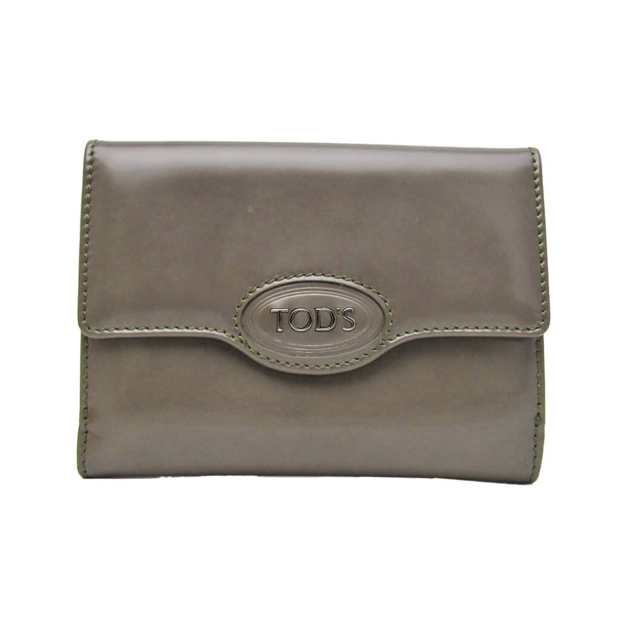 image of Tods Tod's Women's Leather Wallet (Bi-Fold) Grayish