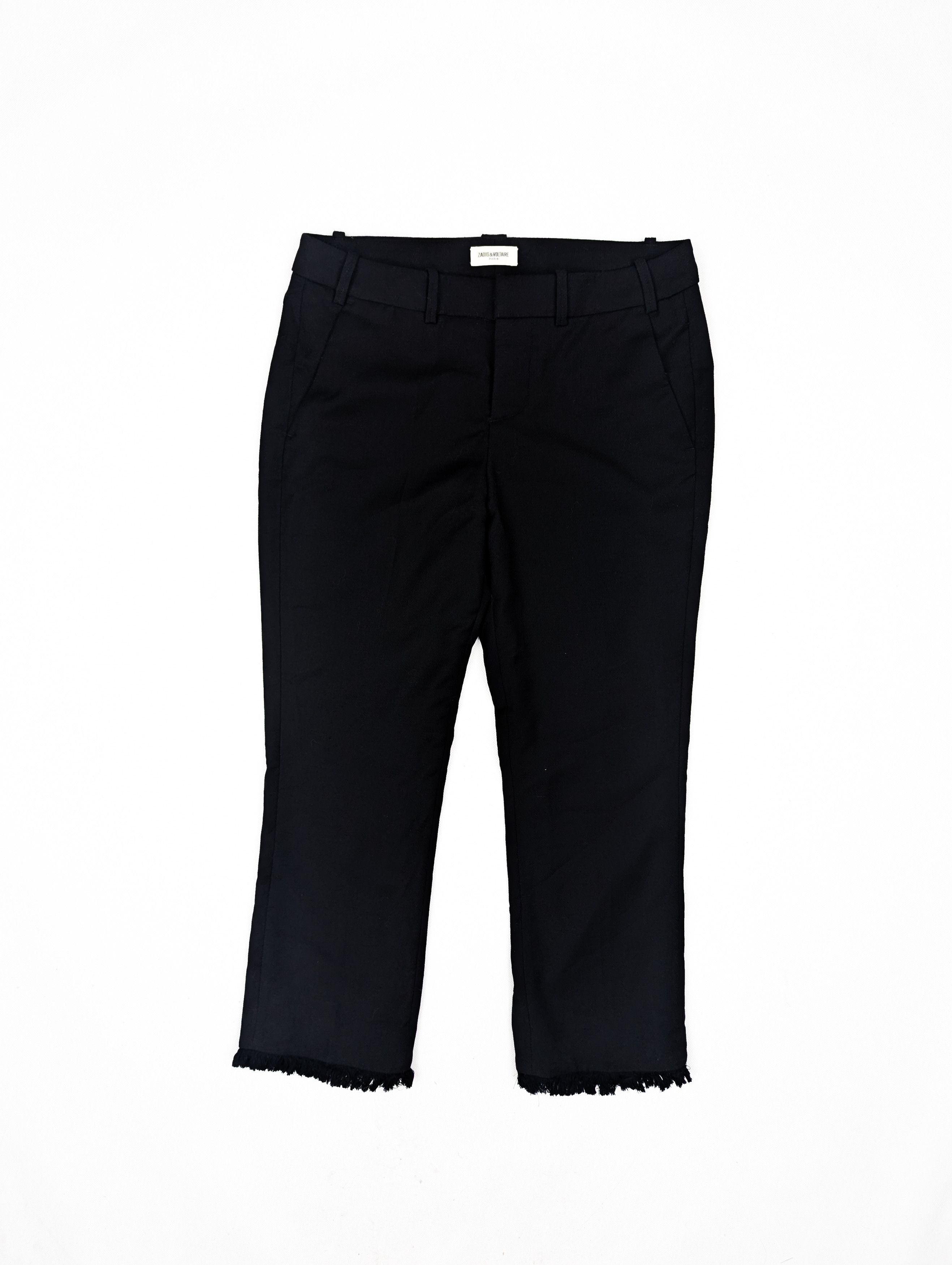 Zadig & Voltaire Zadig & Voltaire black trousers pants Size 27" / US 4 / IT 40 - 1 Thumbnail