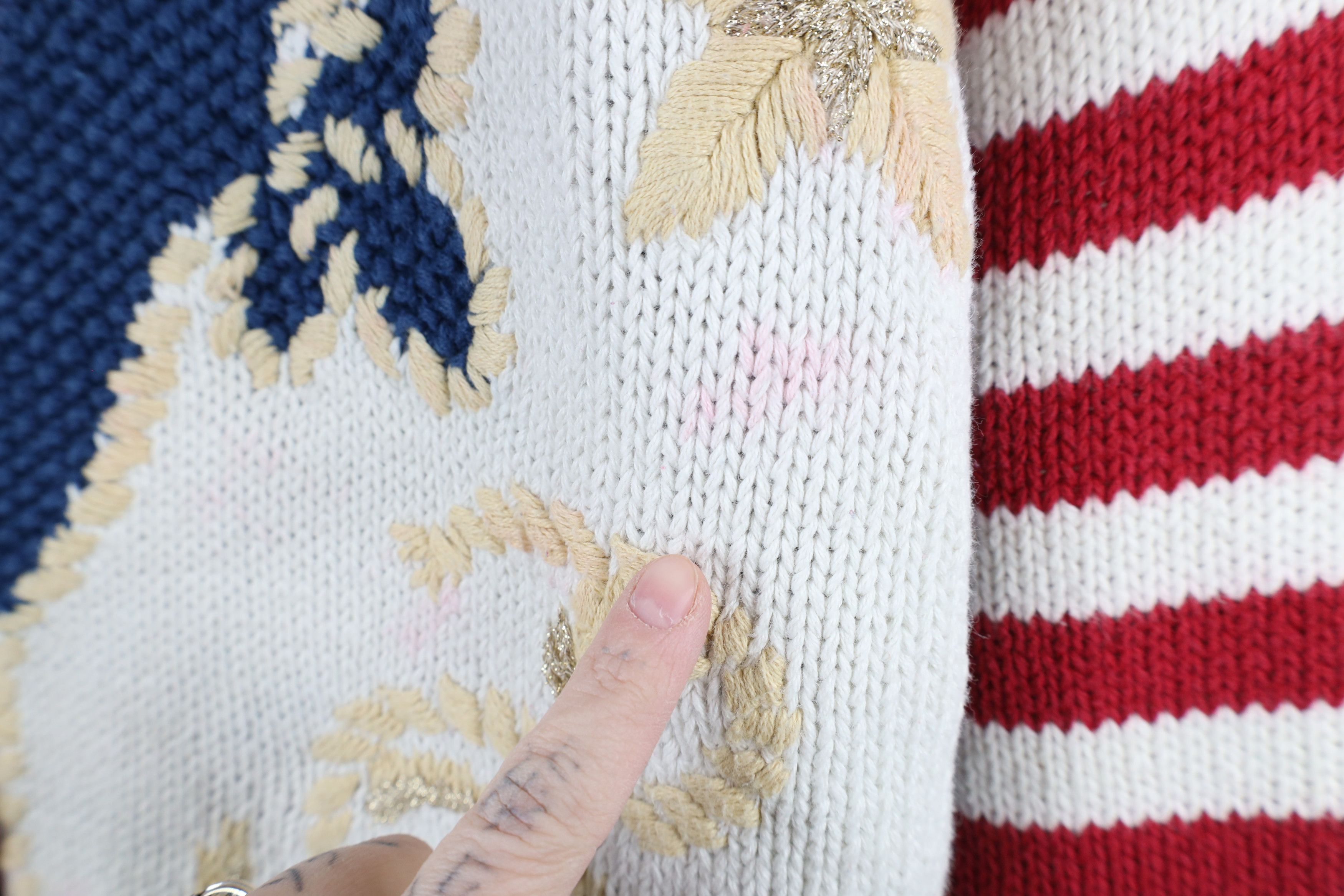 Vintage Vintage 90s Streetwear Flower Boat Anchor Cardigan Sweater Size M / US 6-8 / IT 42-44 - 4 Thumbnail