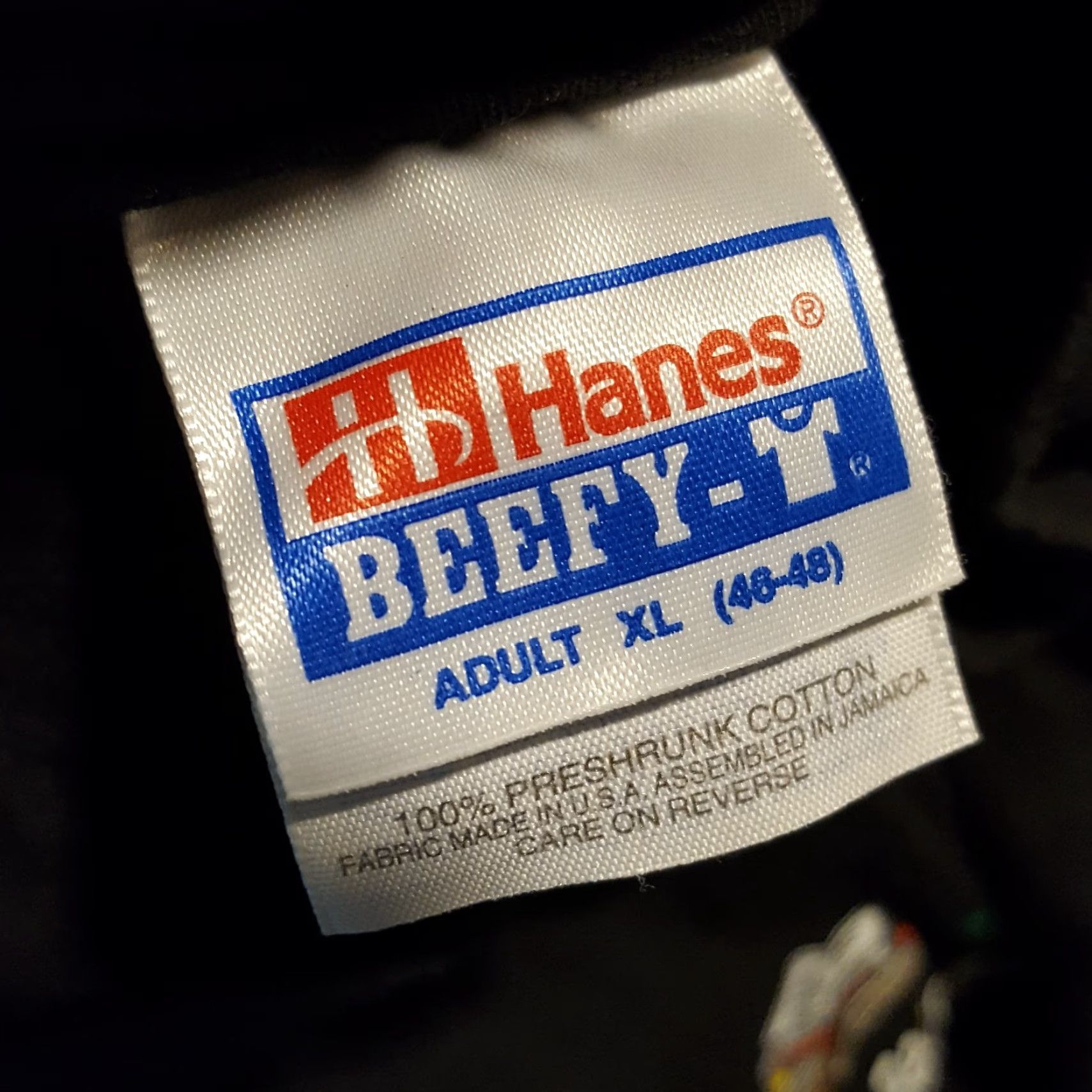 Hanes VINTAGE Hanes T-Shirt Mens 90s College Funny School Teacher Reasons Black XL Size US XL / EU 56 / 4 - 7 Thumbnail