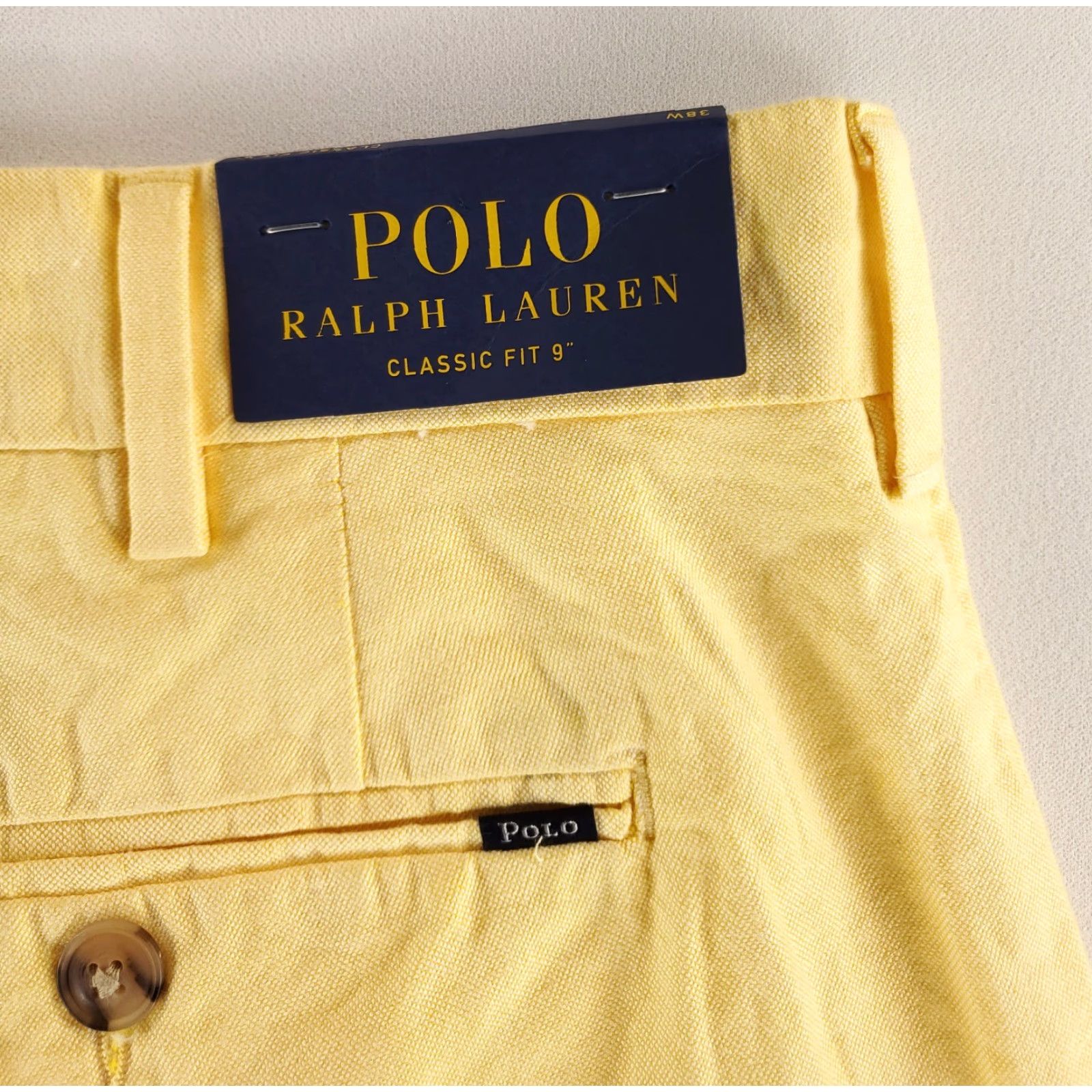 Polo Ralph Lauren Polo Ralph Lauren Shorts Yellow Mens 38 NWT Classic Fit Chino Regular Size 38 Mens Size US M / EU 48-50 / 2 - 3 Thumbnail