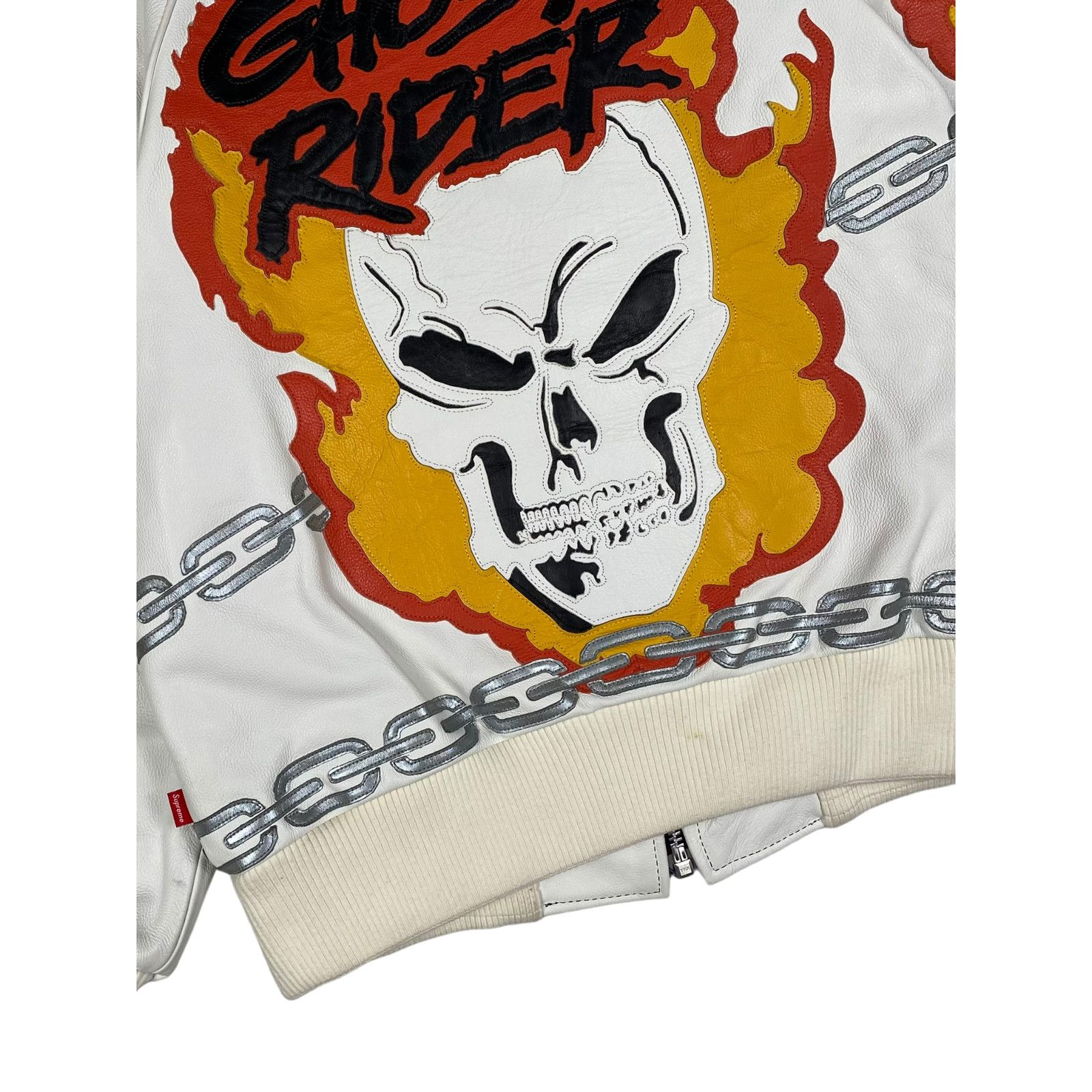 Supreme 2019 Supreme Vanson Leather Ghost Rider Jacket Size US S / EU 44-46 / 1 - 6 Thumbnail