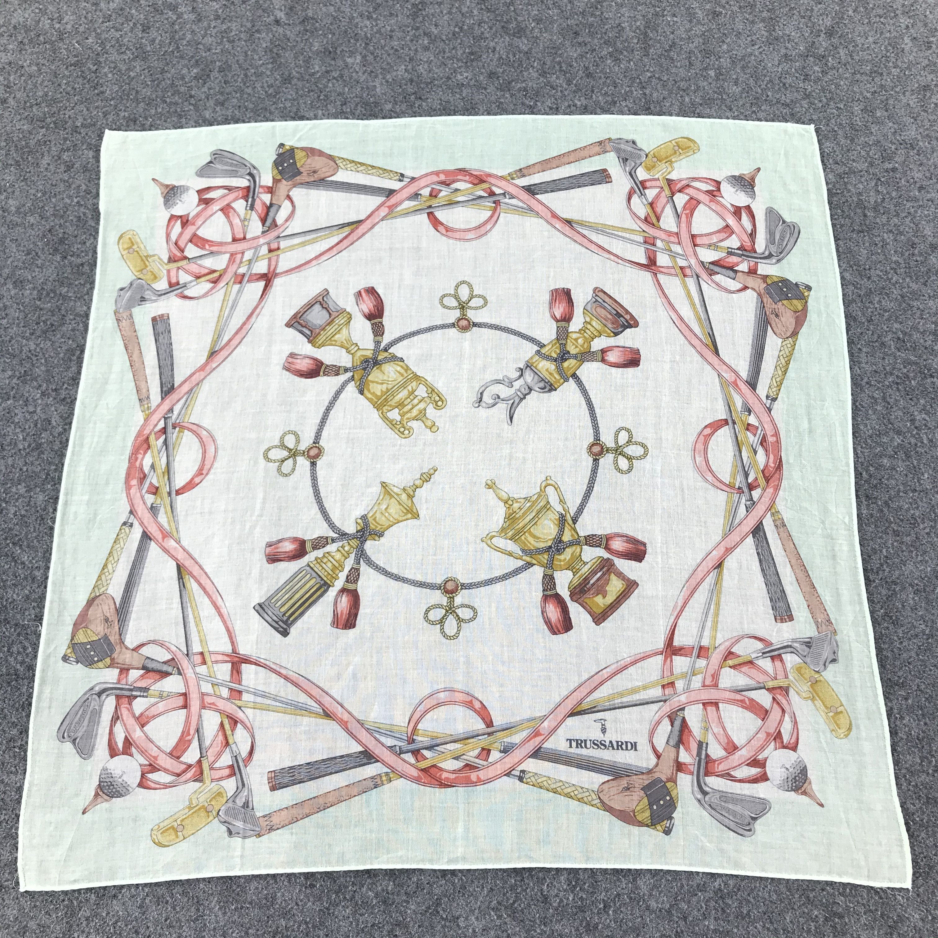 Trussardi × Vintage Trussardi Handkerchief Neckerchief Bandana SCT079 Size ONE SIZE - 3 Thumbnail