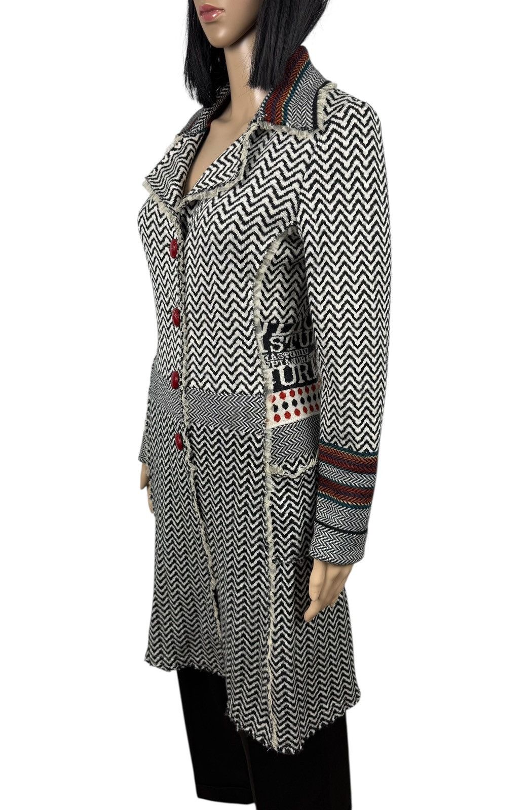 Other Pianura Studio Wool Knit Coat Ribbed size 40 Italy Size S / US 4 / IT 40 - 7 Thumbnail
