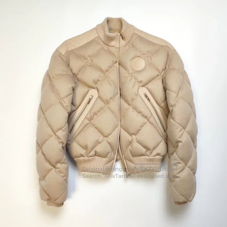 Hermes Hermes Double-sided Cashmere and Leather Patched Short Dow Size XXS / US 00 / IT 34 - 2 Thumbnail