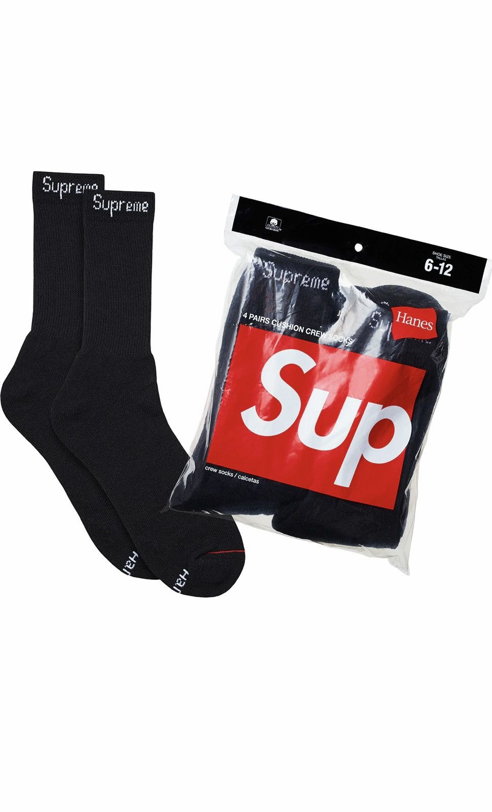 Supreme Supreme Hanes Socks - 10x Pairs Size ONE SIZE - 2 Thumbnail