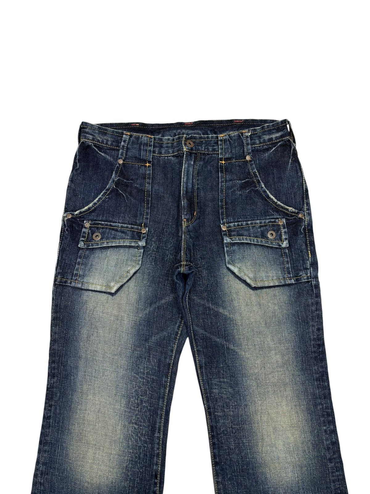 Kapital Vintage Japanese Bush Denim Baggy Jeans Size US 35 - 5 Thumbnail