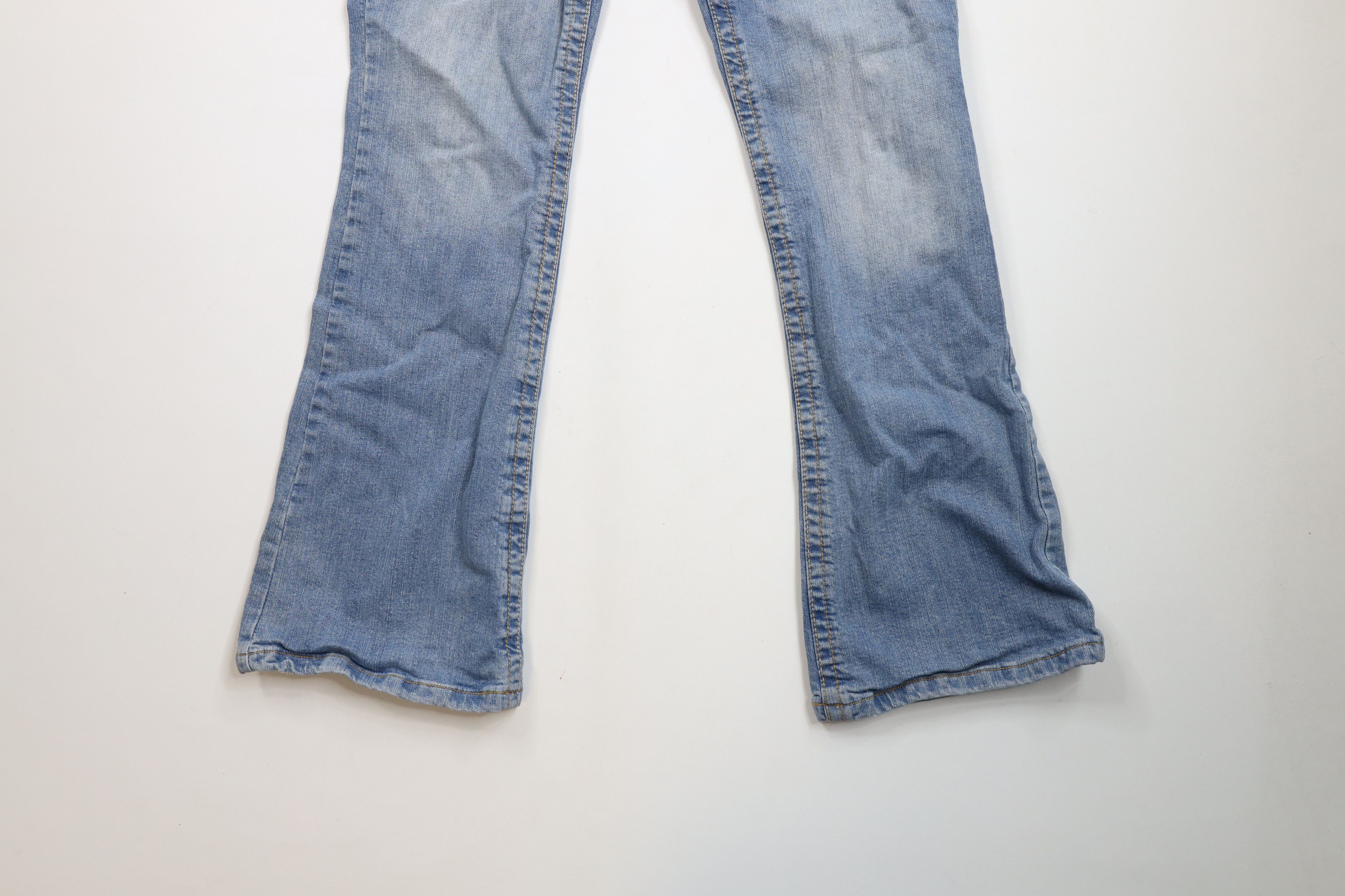 Aeropostale × Vintage Vintage Y2K Aeropostale Babydoll Flared Denim Jeans Size 32" / US 10 / IT 46 - 4 Thumbnail