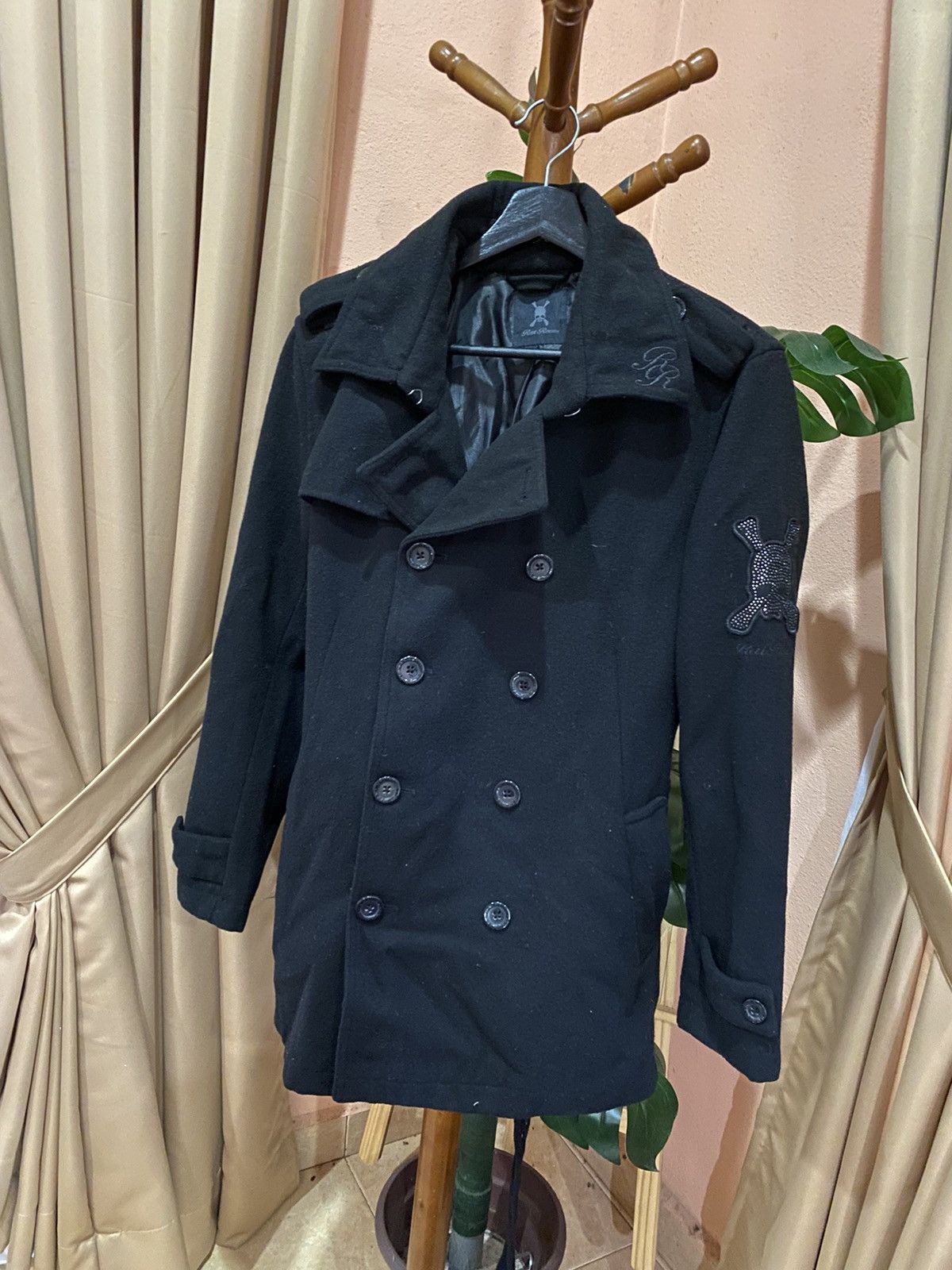 Roen Rare Roen Black Wool Peacoat Designer Japan Brand Size L / US 10 / IT 46 - 4 Thumbnail