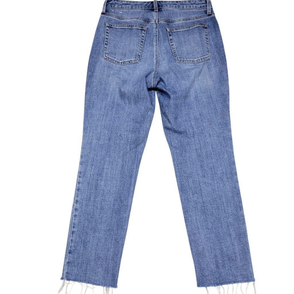 Talbots Talbots Modern Ankle Jeans Fray Leg 4 Waist 32" Inseam 28" Size 27" / US 4 / IT 40 - 2 Thumbnail