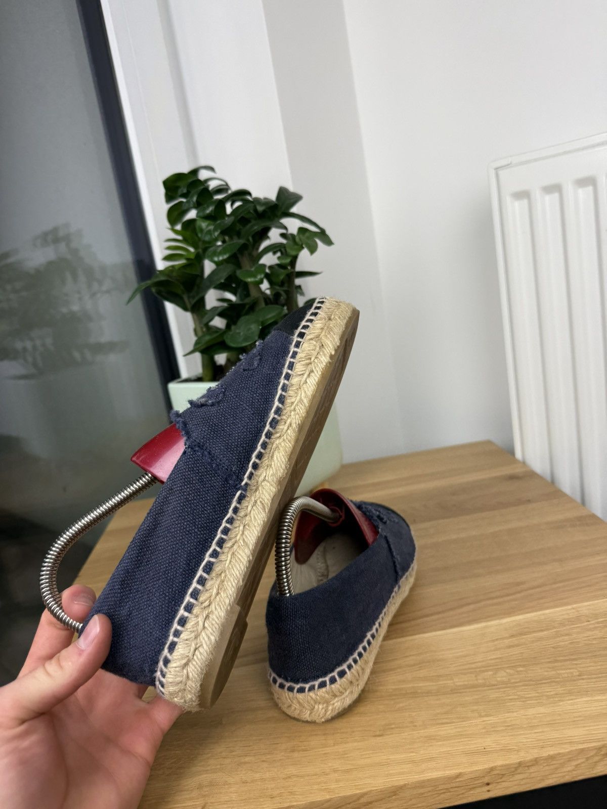 Chanel CHANEL ESPADRILLE SLIP ON SHOES Size US 7 / IT 37 - 8 Thumbnail