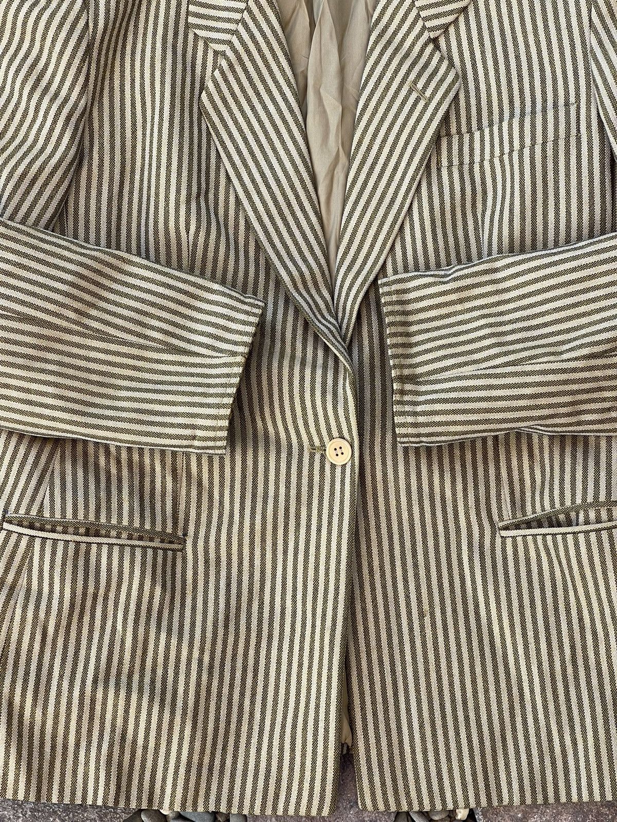 Giorgio Armani 80’s Giorgio Armani vintage striped cocktail blazer rare Size 44R - 15 Thumbnail