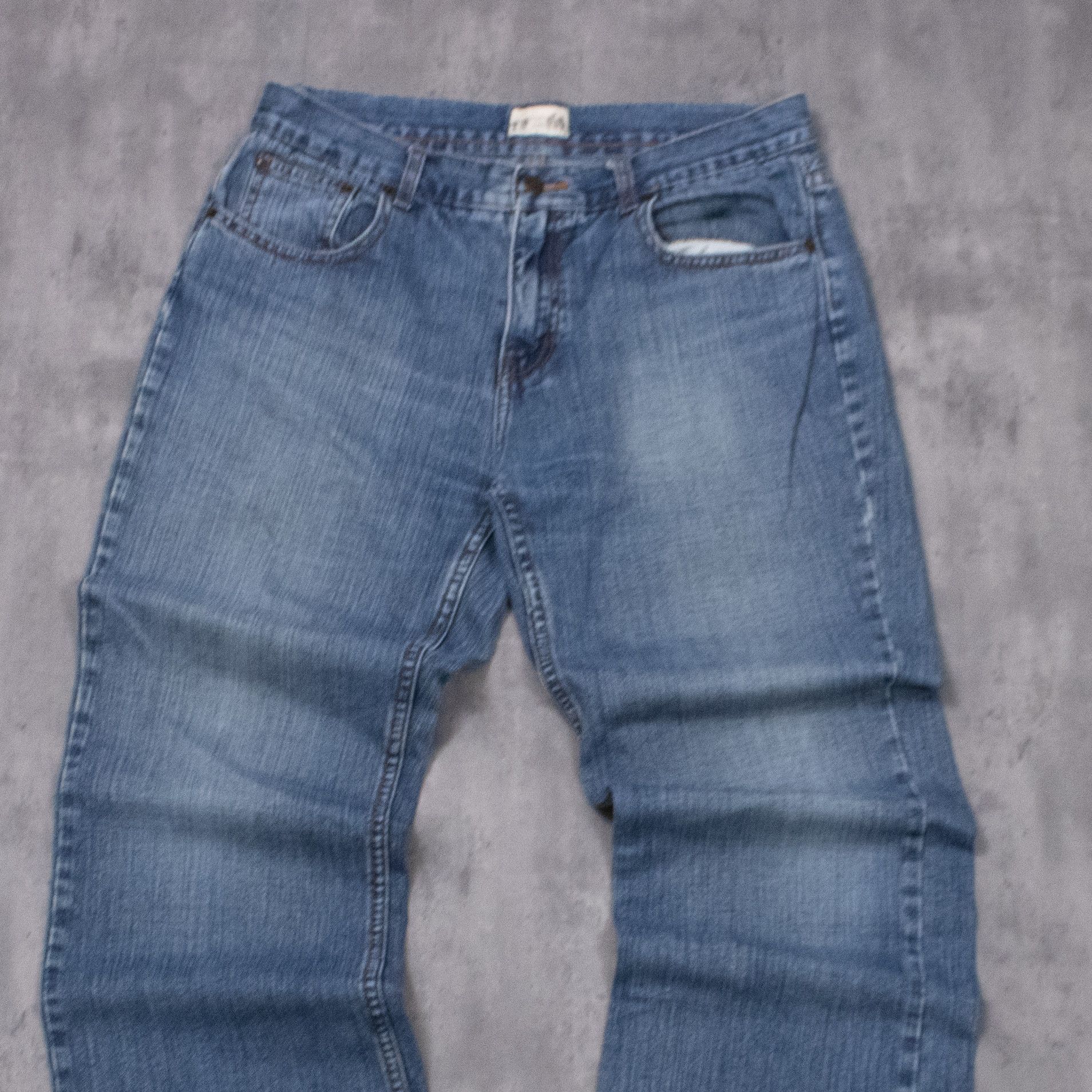 Japanese Brand Vintage Y2K Bluenotes Baggy Mid Wash Wide Leg Denim Jeans Size US 34 / EU 50 - 4 Thumbnail