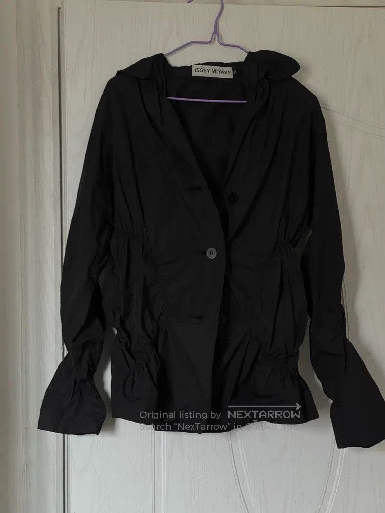 Issey Miyake Issey Miyake Black 3D Pleated Coat Size M / US 6-8 / IT 42-44 - 2 Thumbnail