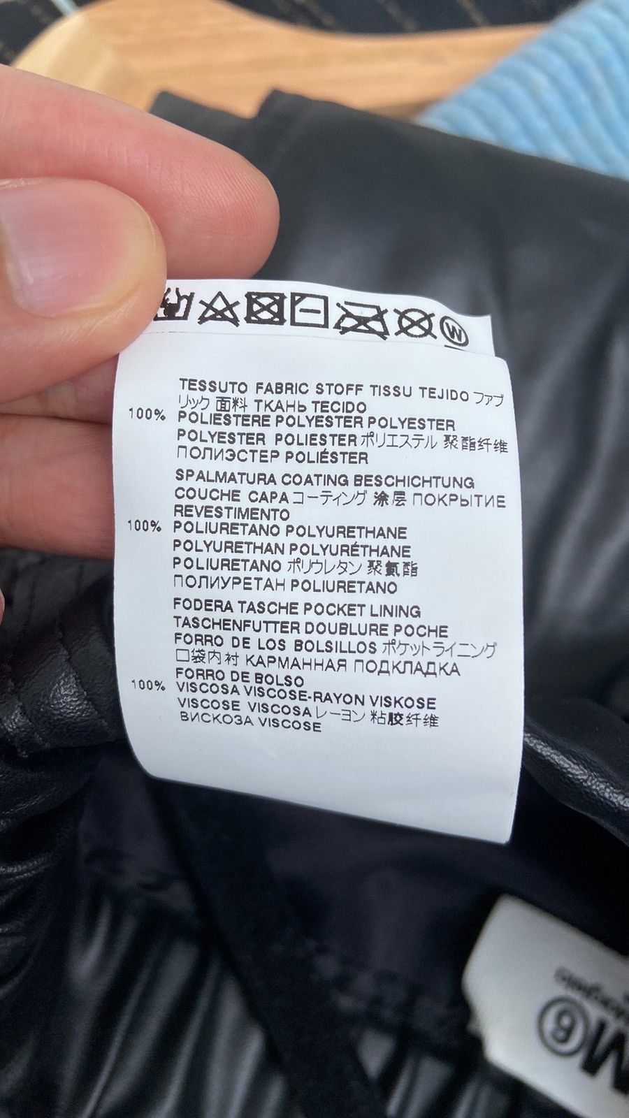 MM6 × Maison Margiela MM6 Maison Martin Margiela Black Faux Leather Pants Size 27" / US 4 / IT 40 - 7 Thumbnail